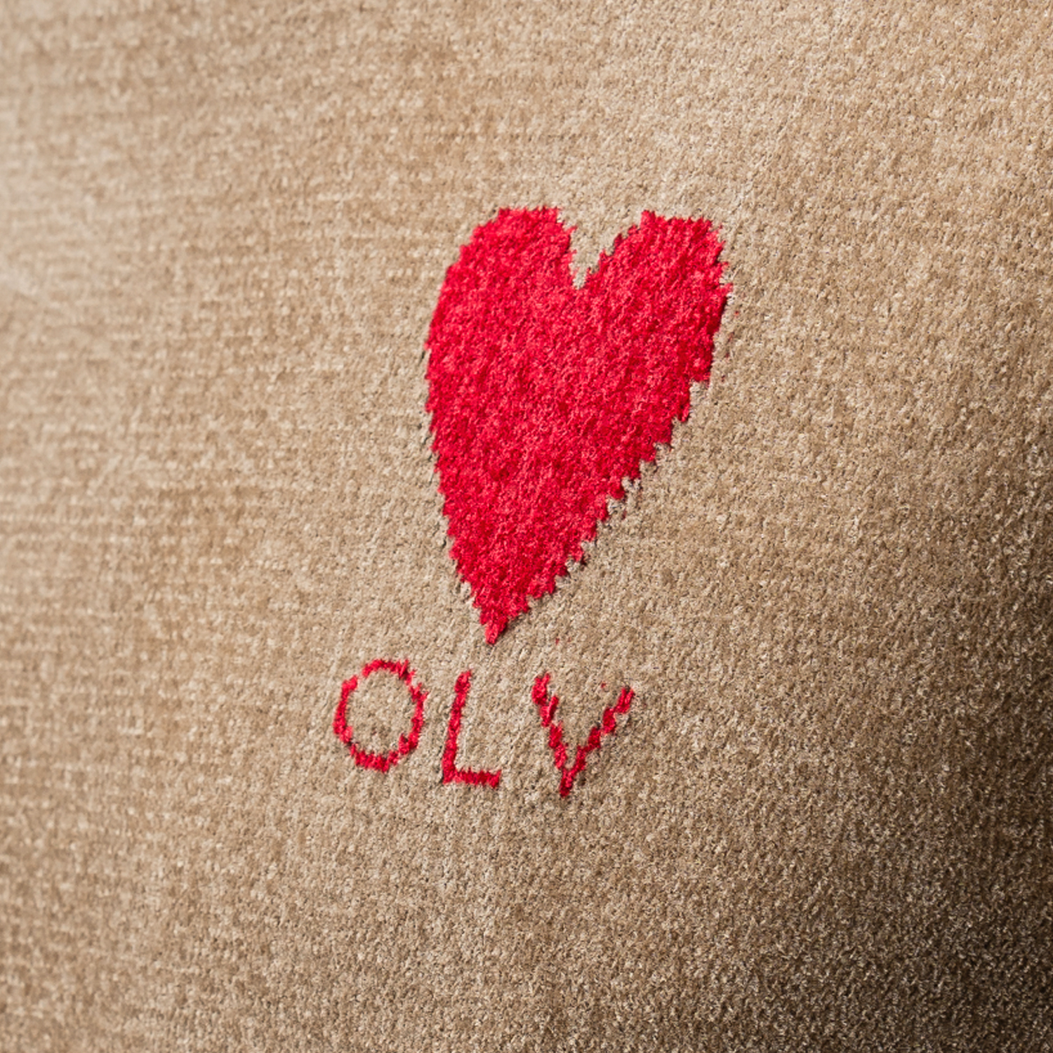 T-shirt męski dzianinowy LUV 2025 Beżowy