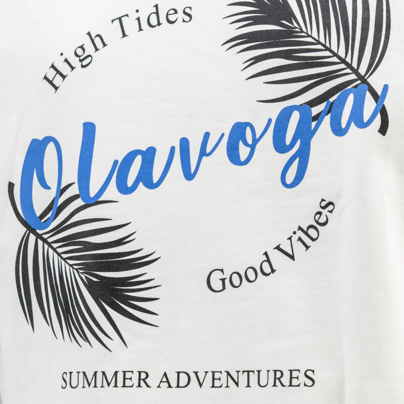 T-shirt męski PALM WAVE 2025 Ecru