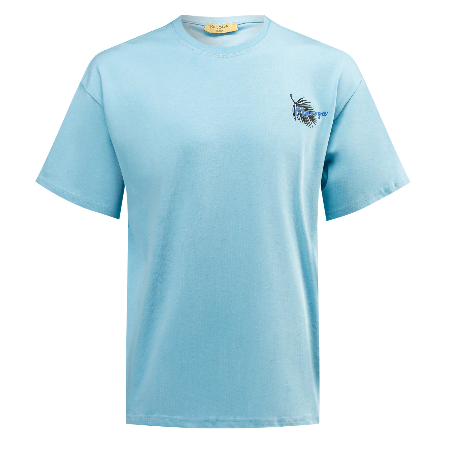 T-shirt męski PALM WAVE 2025 Niebieski