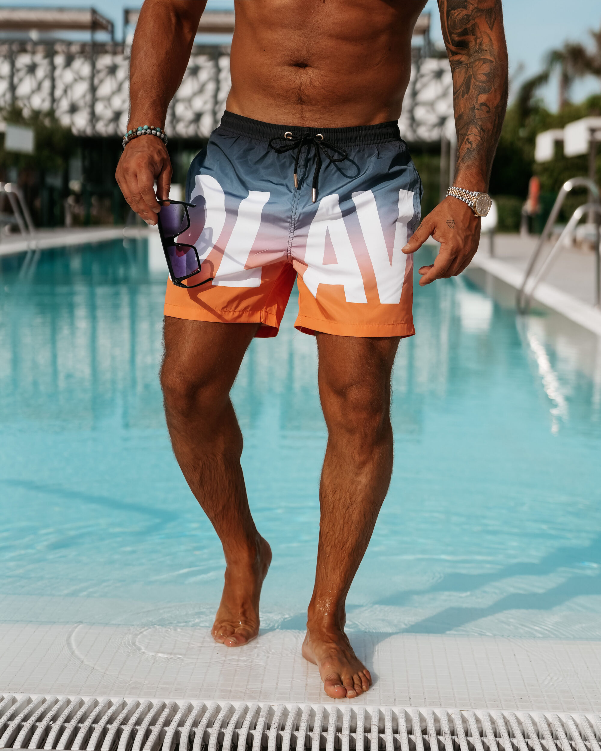 Kąpielówki męskie ACTIVITY 2025 Pomarańczowe