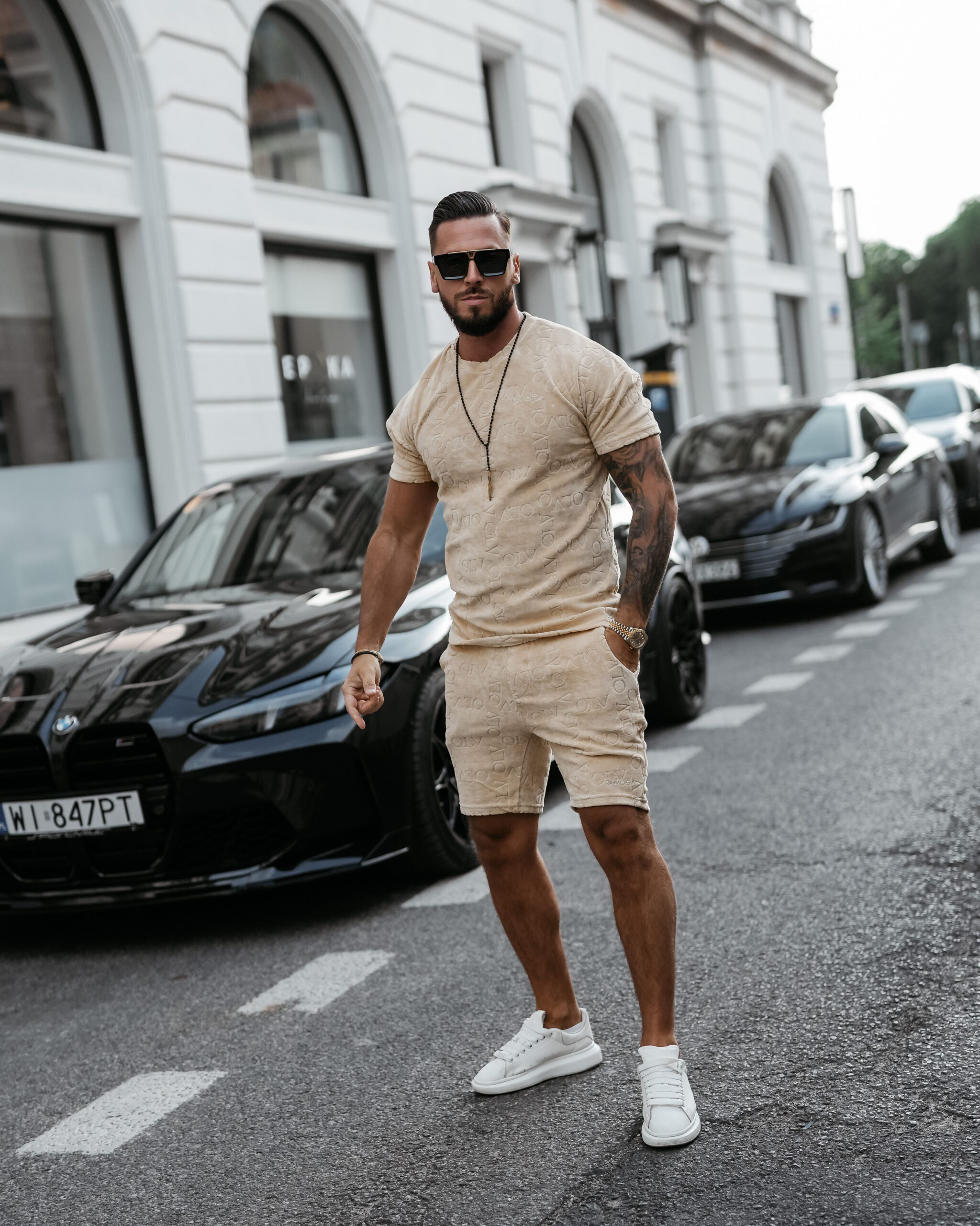 Komplet męski ETENI 2025 Jasno brązowy