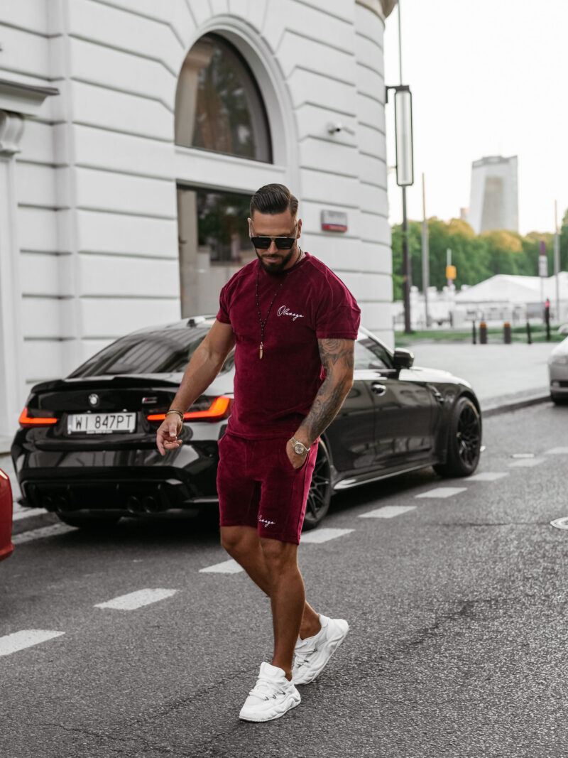 Komplet męski NIGHT THREAD 2025 Bordowy