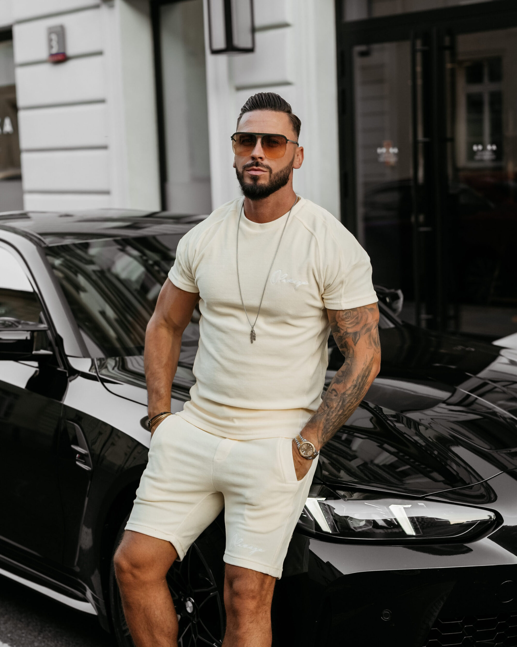 komplet NIGHT THREAD361 Komplet męski NIGHT THREAD 2025 Beżowy