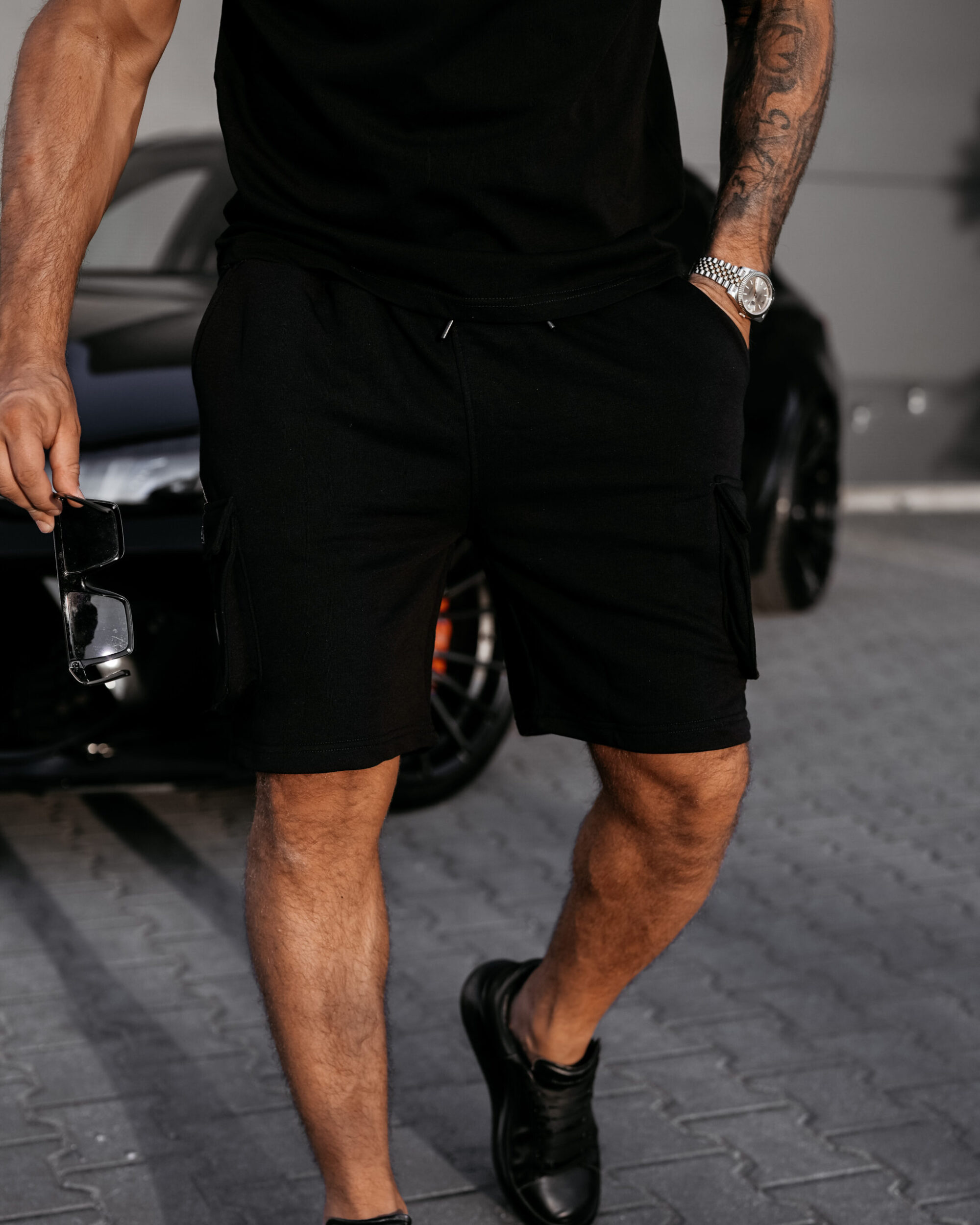 spodenki TAFA304 Spodenki męskie TAFA 2025 Czarne