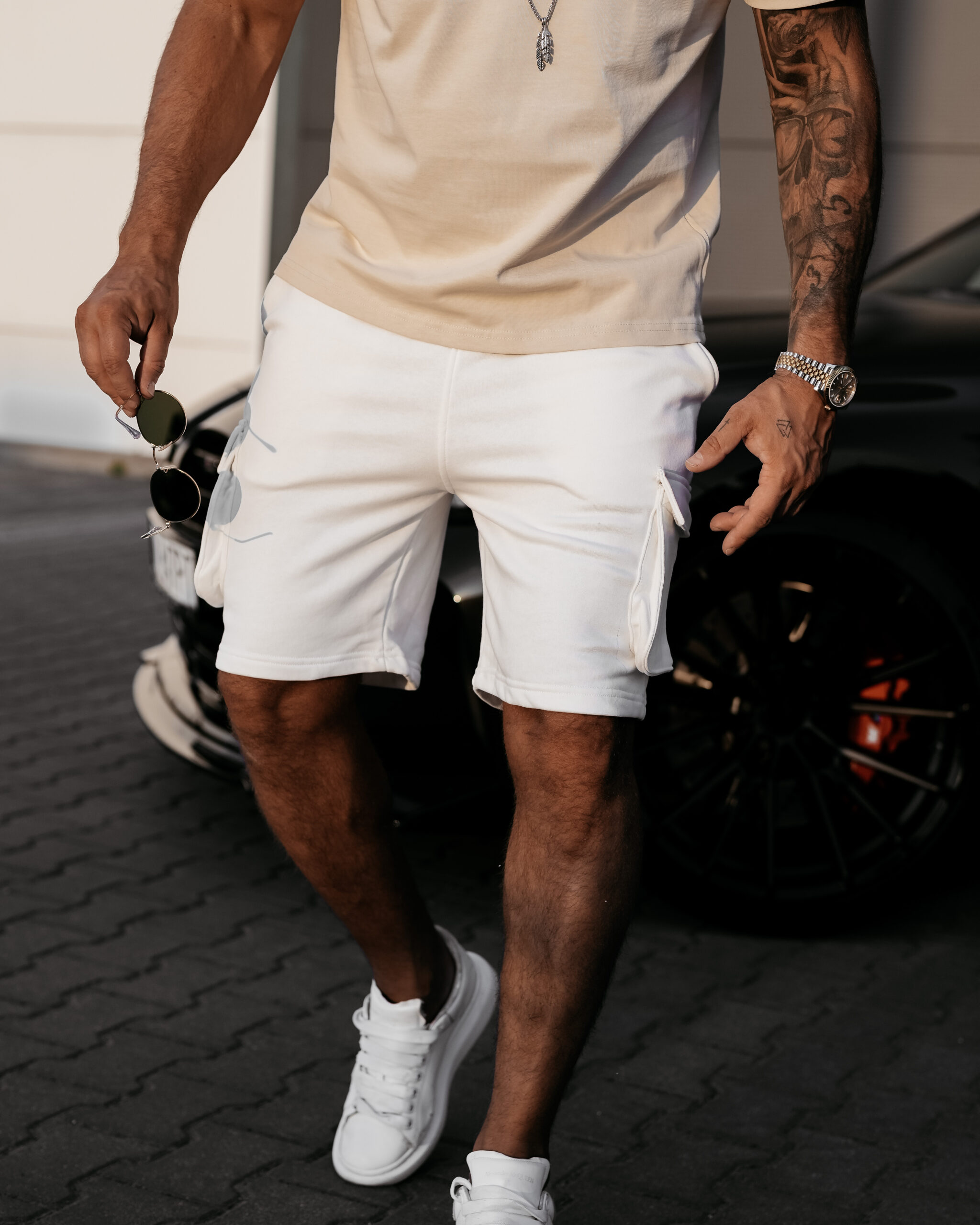 spodenki TAFA307 Spodenki męskie TAFA 2025 Ecru