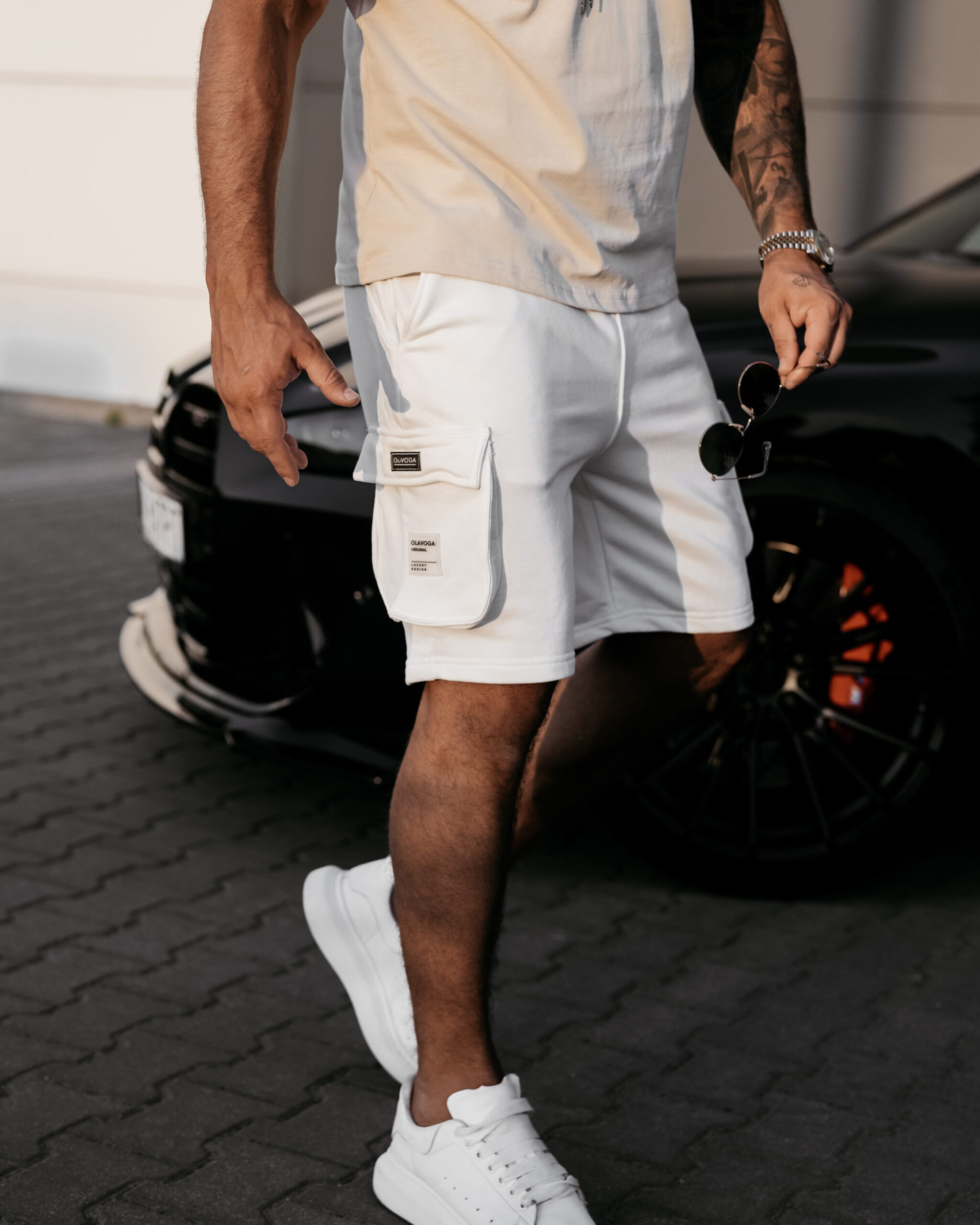 spodenki TAFA308 Spodenki męskie TAFA 2025 Ecru