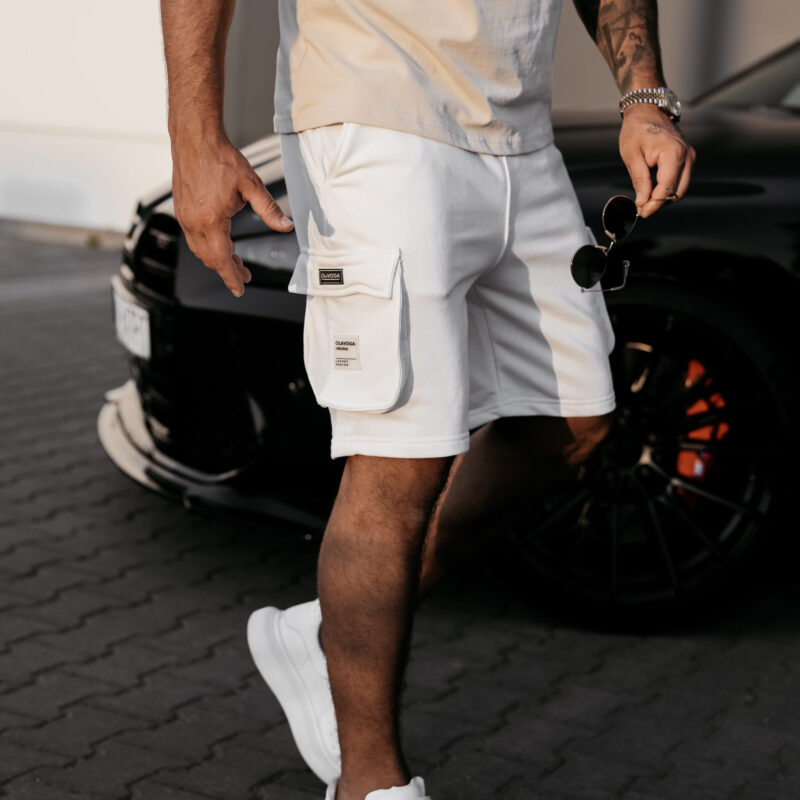 spodenki TAFA308 Spodenki męskie TAFA 2025 Ecru