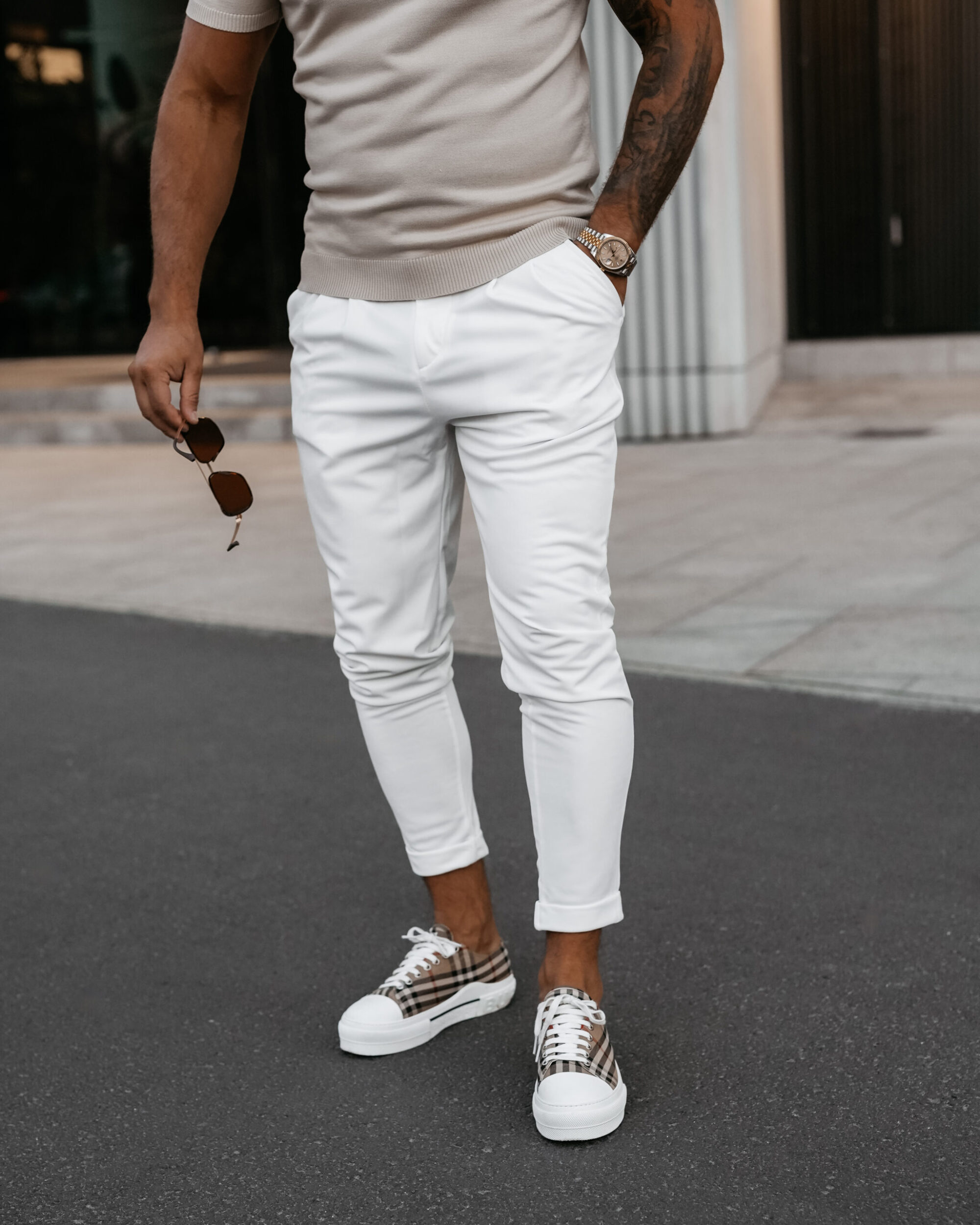 Spodnie męskie ARIALIERY 2025 Ecru