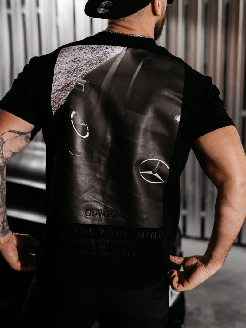 T-Shirt męski BERGO 2025 Czarny