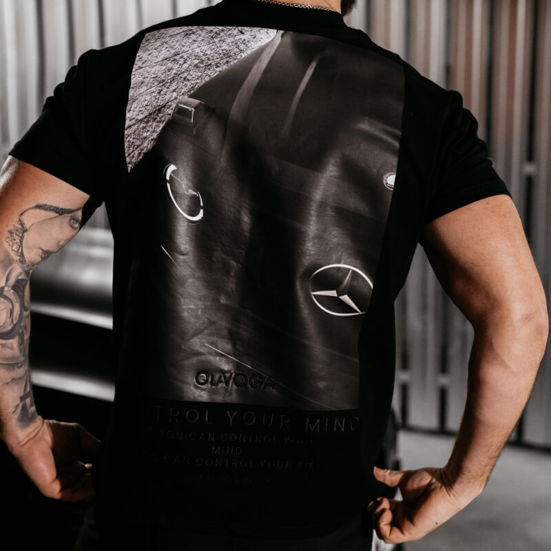 T-Shirt męski BERGO 2025 Czarny