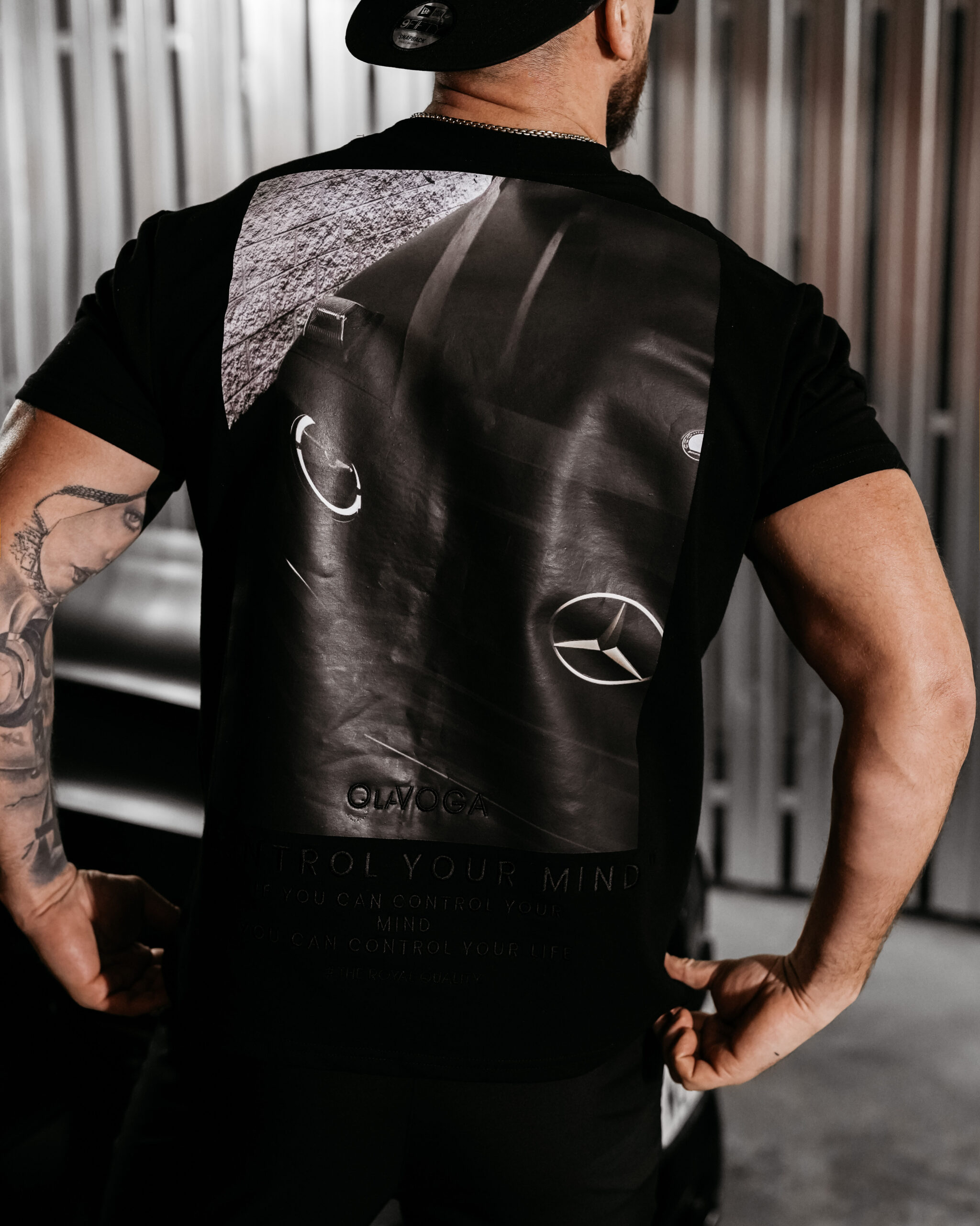 T-Shirt męski BERGO 2025 Czarny