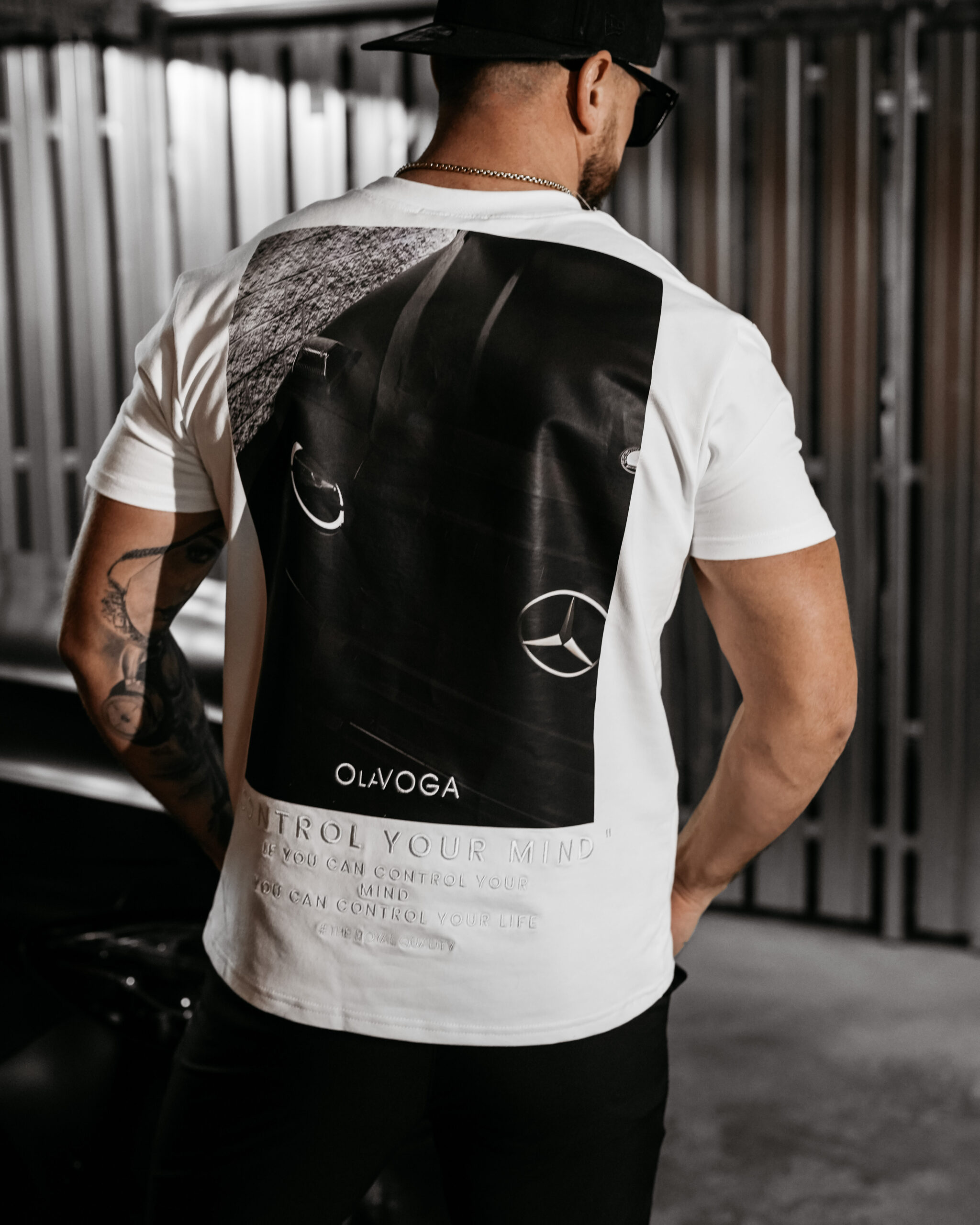 T-Shirt męski BERGO 2025 Ecru