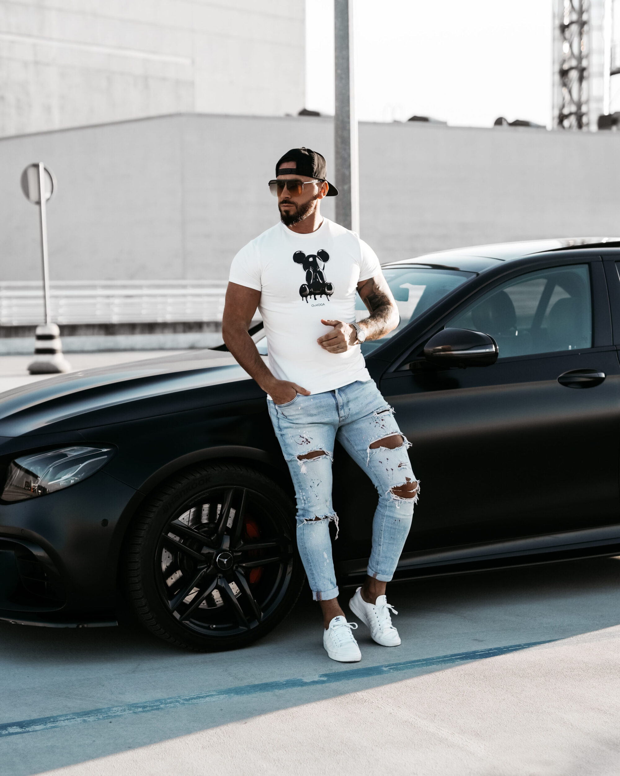 T-Shirt męski CAVE 2025 Ecru