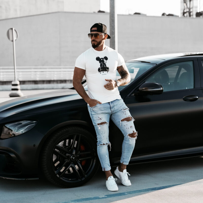 T-Shirt męski CAVE 2025 Ecru