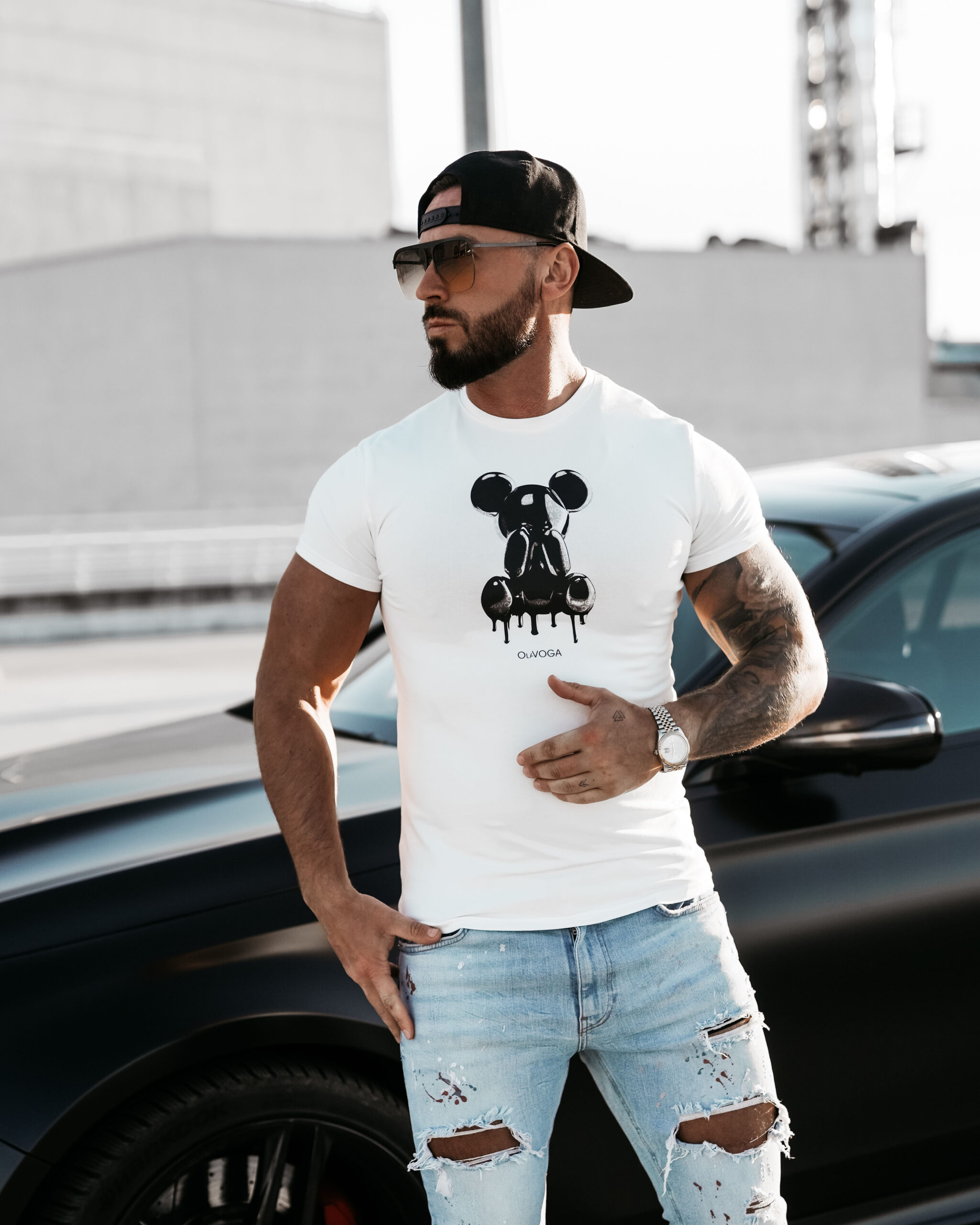 T-Shirt męski CAVE 2025 Ecru