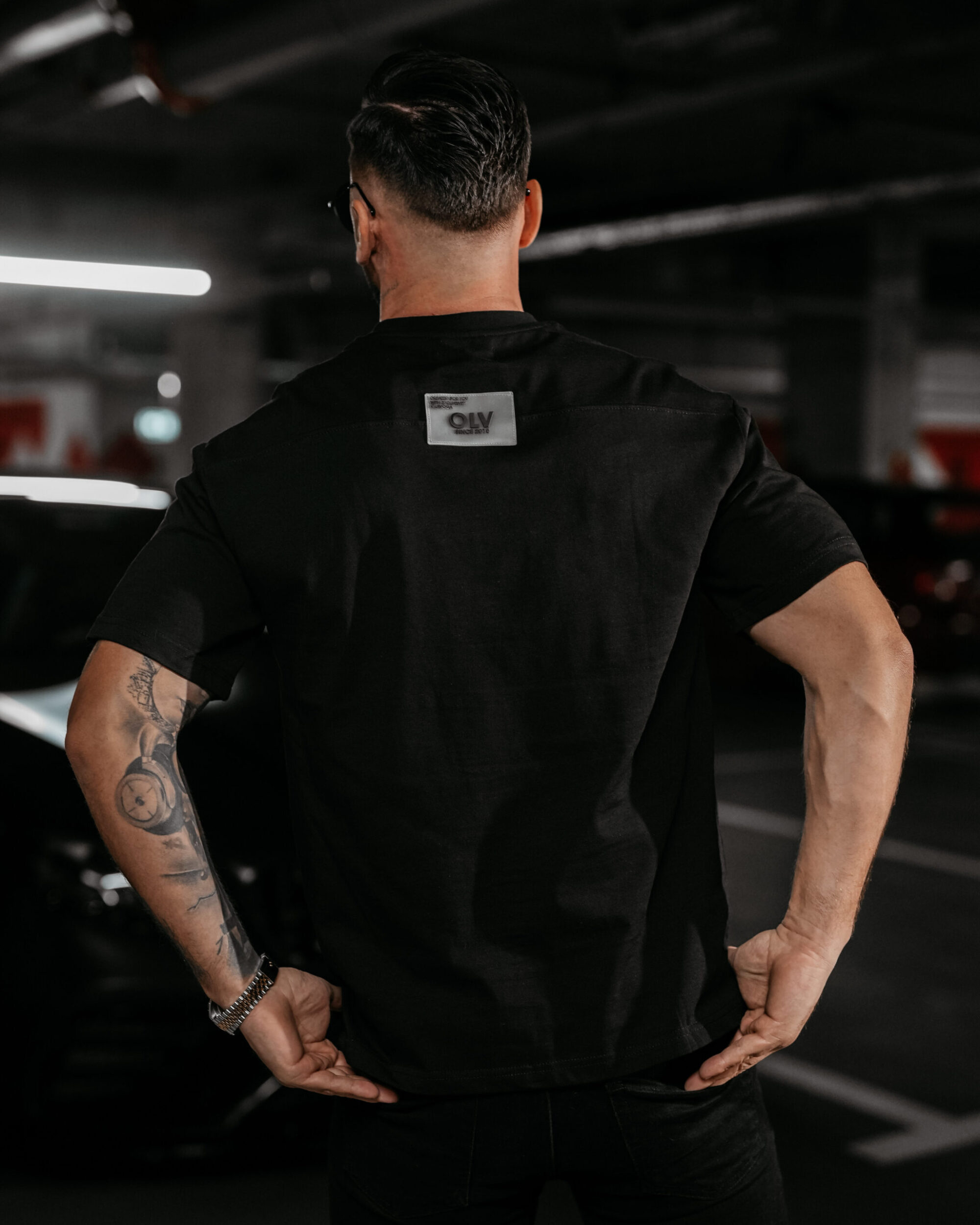 T-Shirt męski LANDO 2025 Czarny