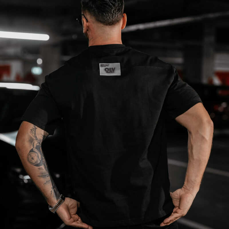 T-Shirt męski LANDO 2025 Czarny