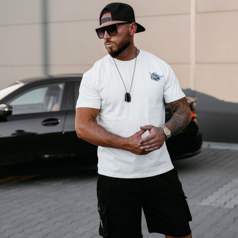 T-shirt męski PALM WAVE 2025 Ecru