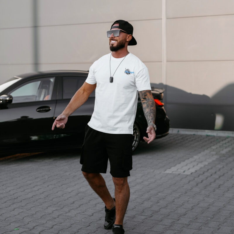 T-shirt męski PALM WAVE 2025 Ecru