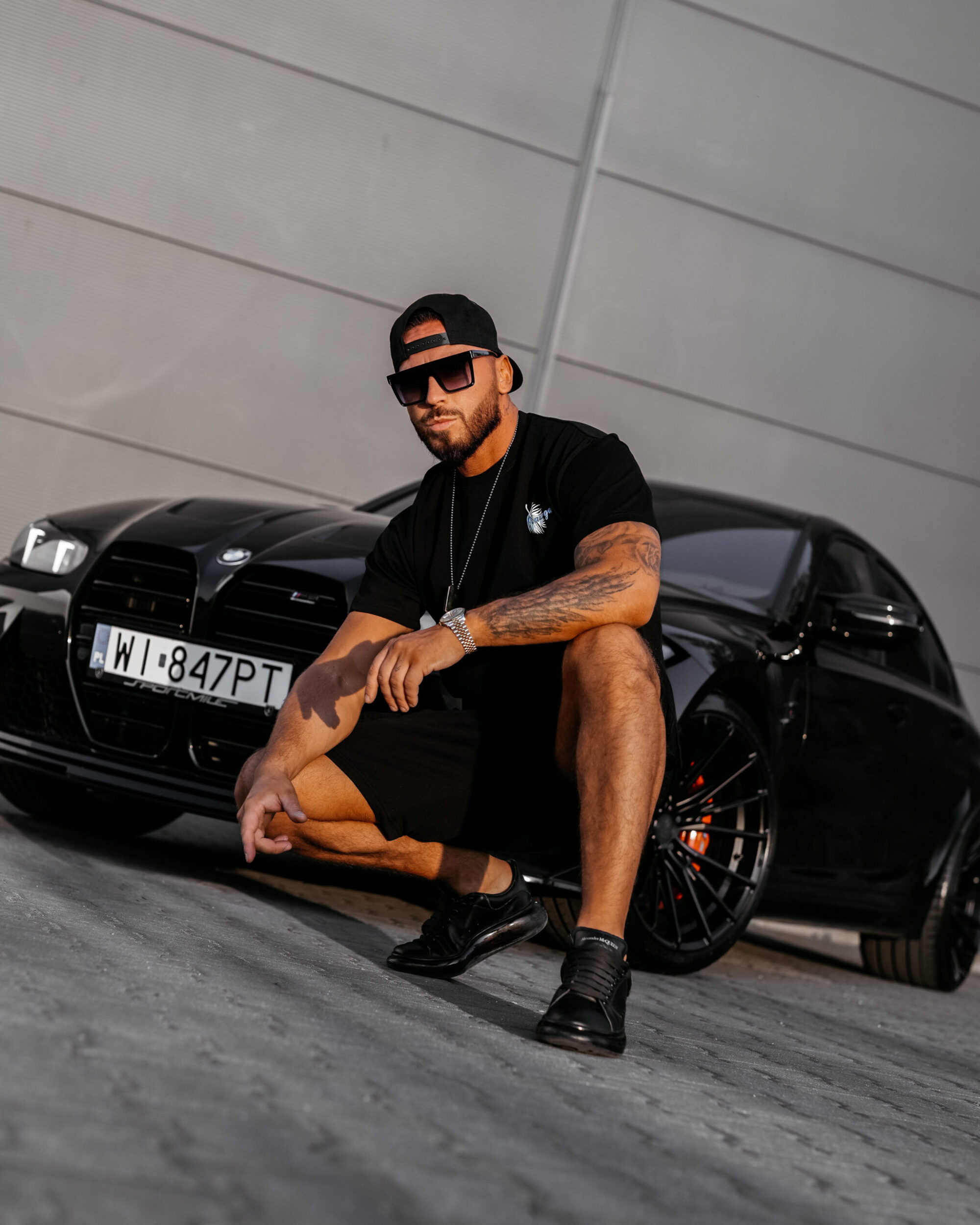 T-shirt męski PALM WAVE 2025 Czarny