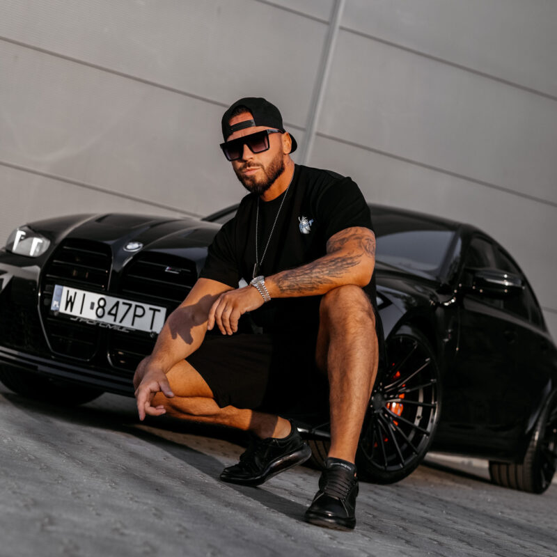 T-shirt męski PALM WAVE 2025 Czarny