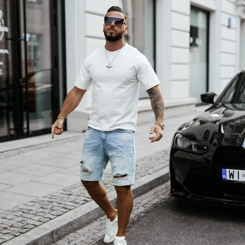 T-Shirt męski SHADOW LUXE  2025 Ecru