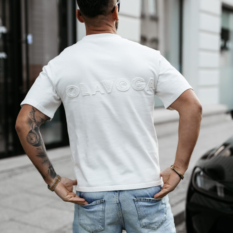 T-Shirt męski SHADOW LUXE  2025 Ecru