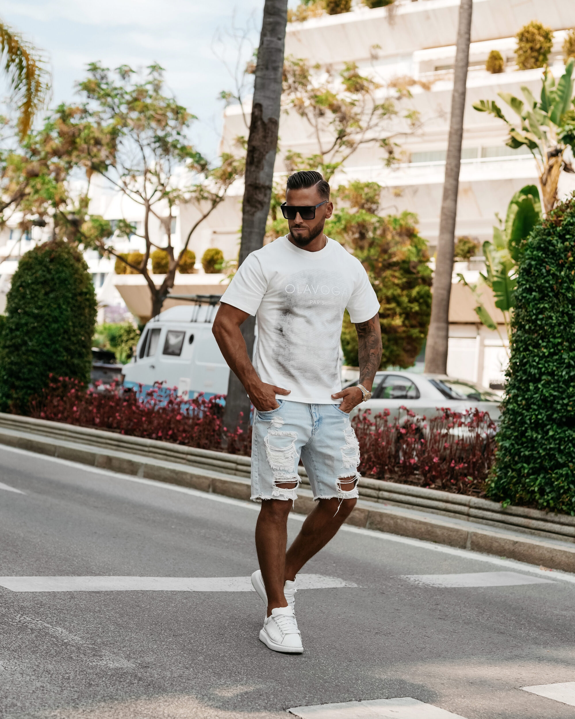 T-shirt męski SMOKE 2025 Ecru