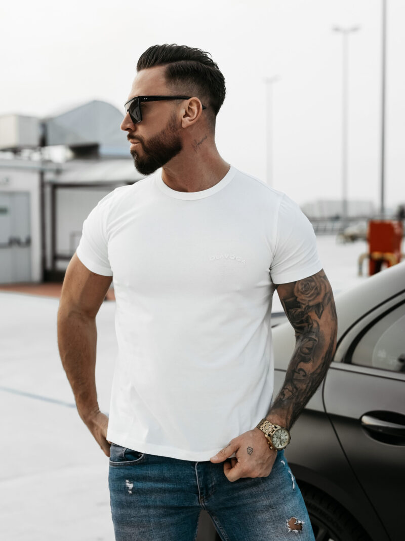 T-Shirt męski SWEET PEONY 2025 Ecru