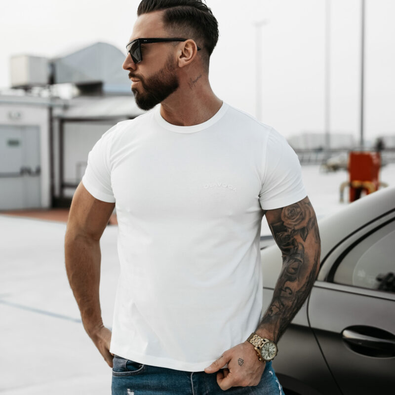 T-Shirt męski SWEET PEONY 2025 Ecru