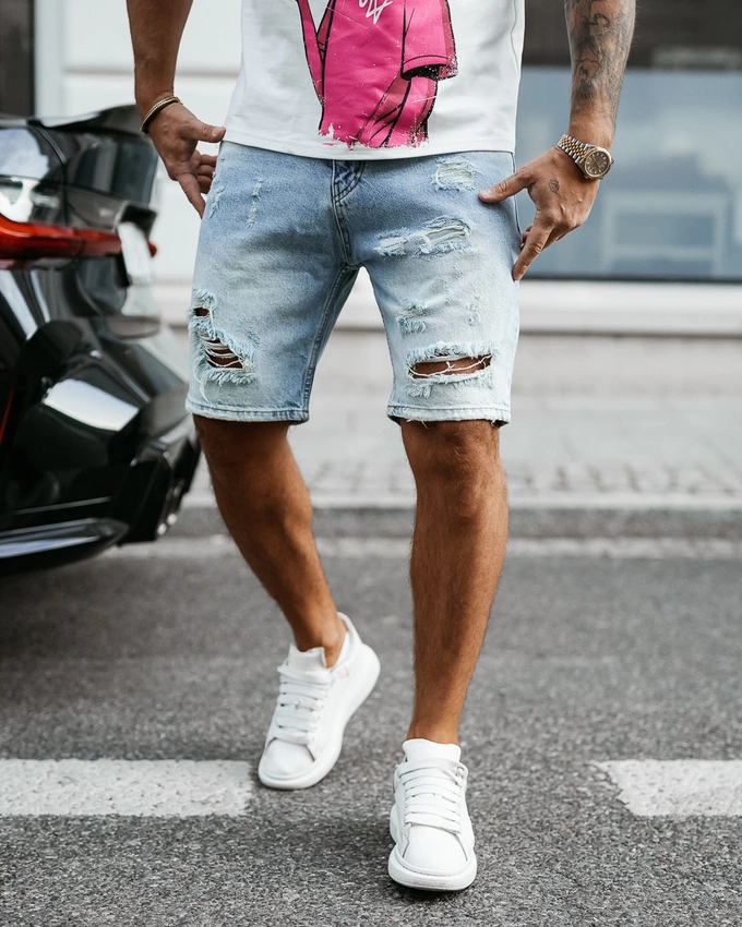 IMG_1637 Spodenki męskie DRIFT 2025 Niebieskie