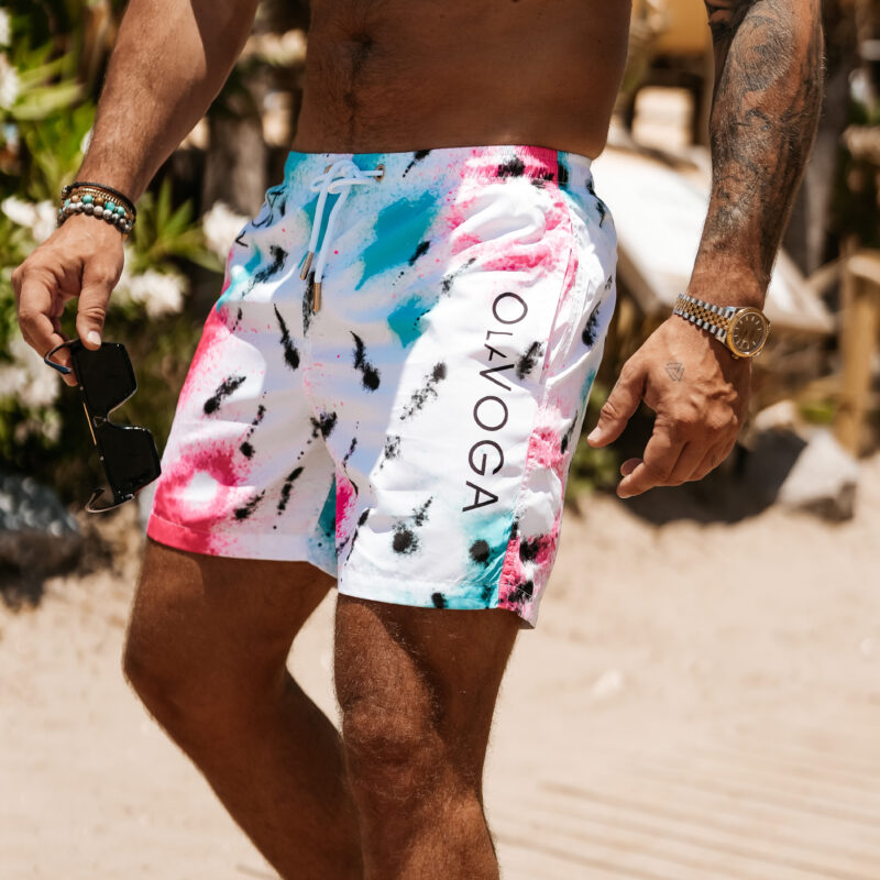 Kąpielówki męskie FUNKY 2025 Białe