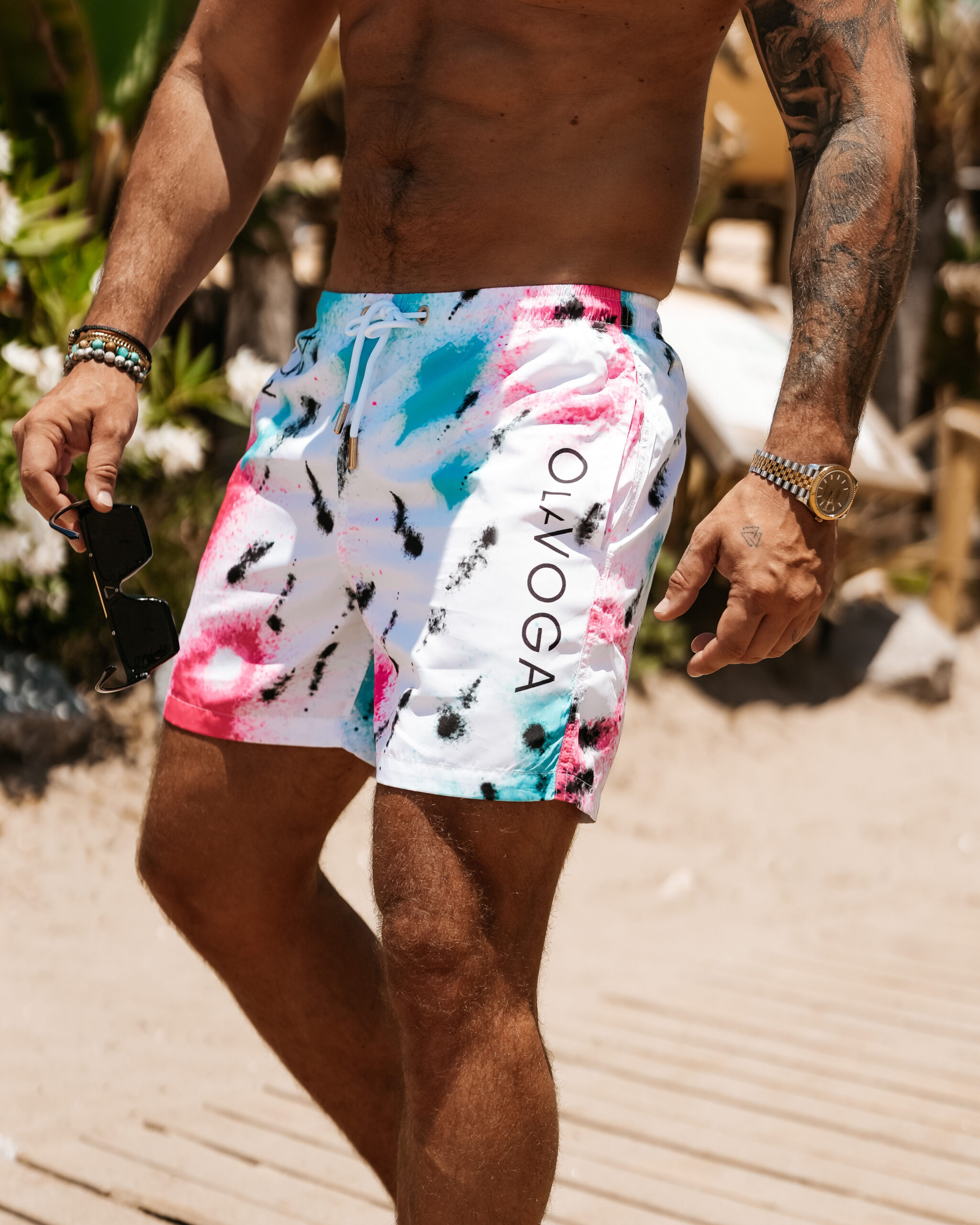 Kąpielówki męskie FUNKY 2025 Białe