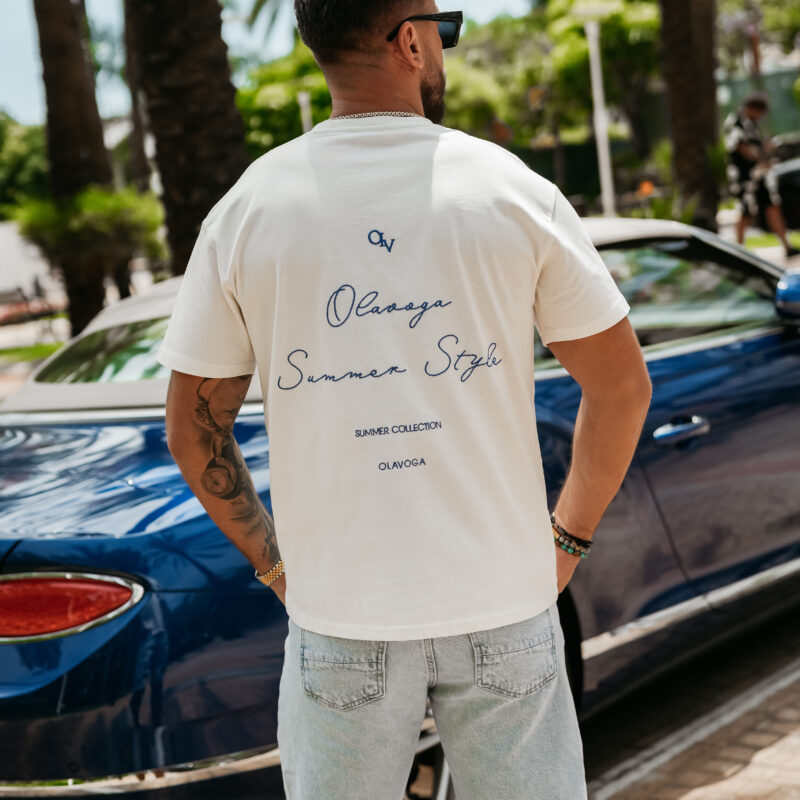 T-shirt męski BLUE HARMONY 2025 Ecru