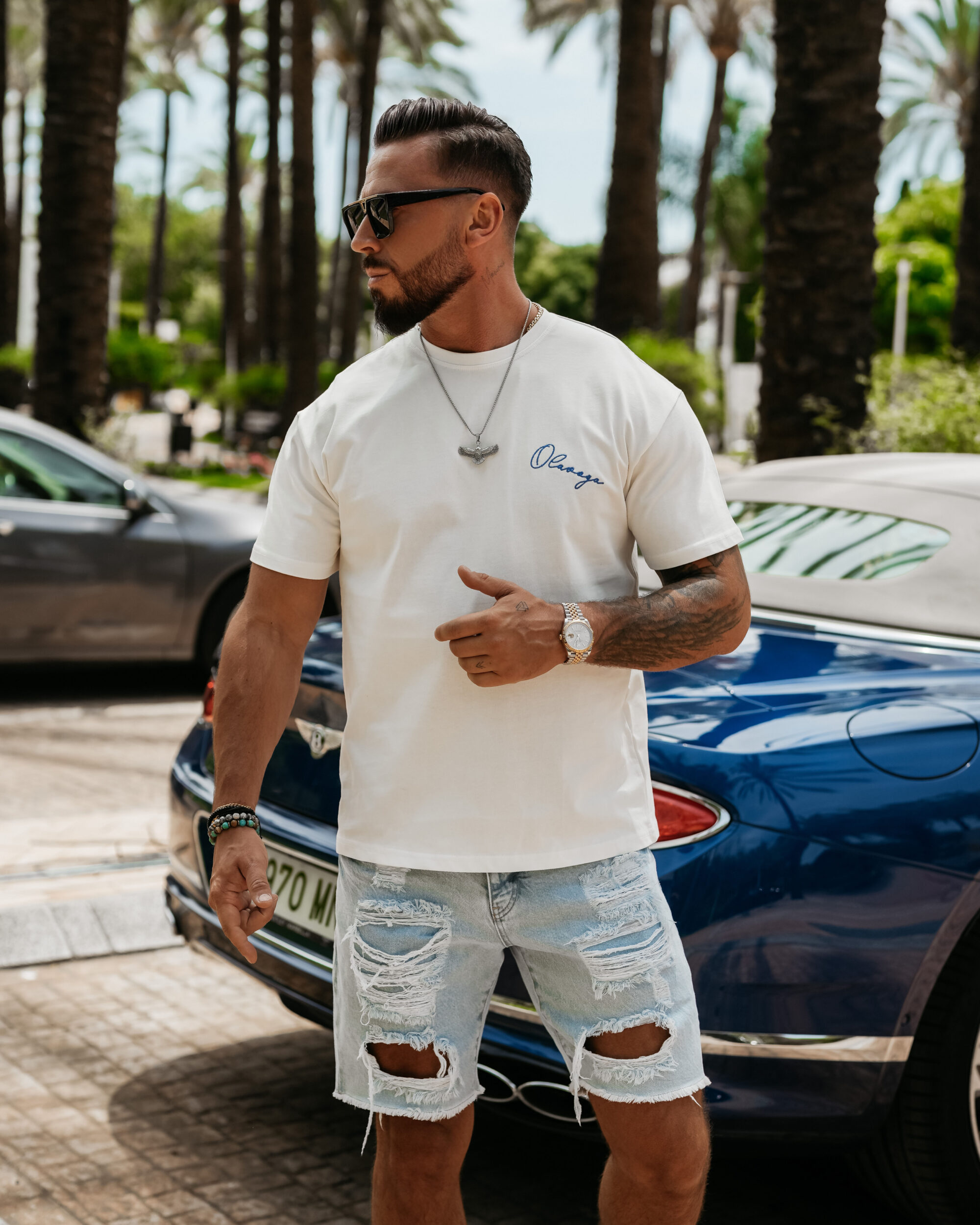 T-shirt męski BLUE HARMONY 2025 Ecru