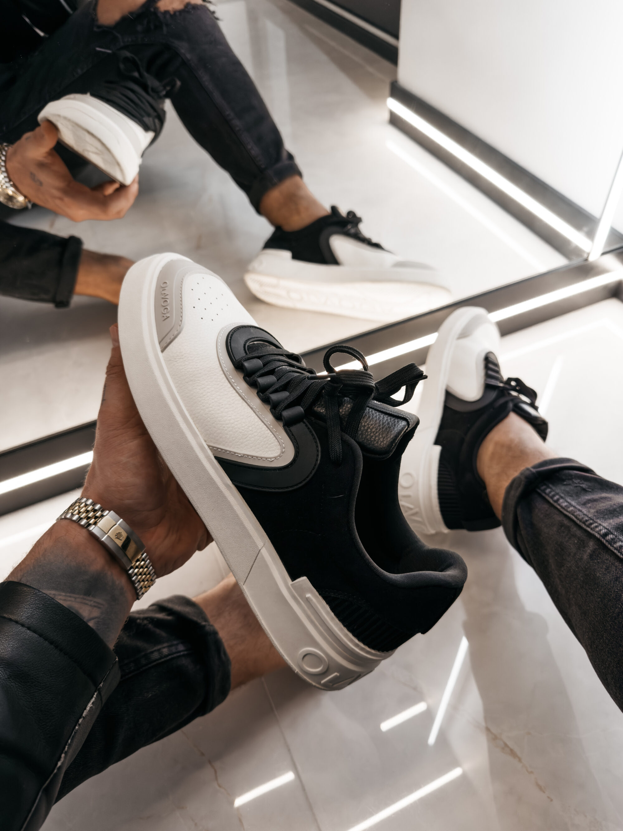 Buty męskie JANK 2026 Black + Grey