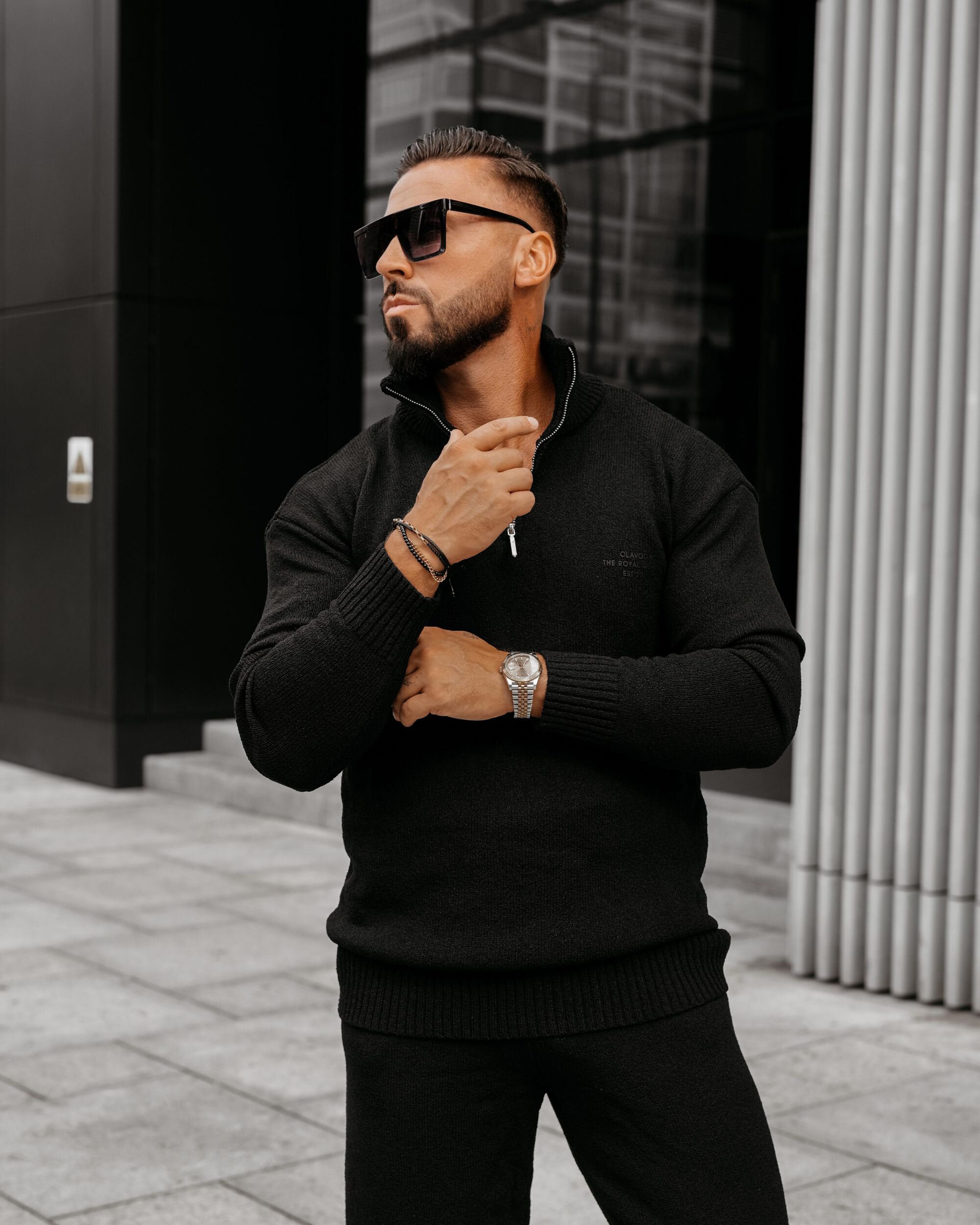 Komplet męski OLLAN 2025 Czarny