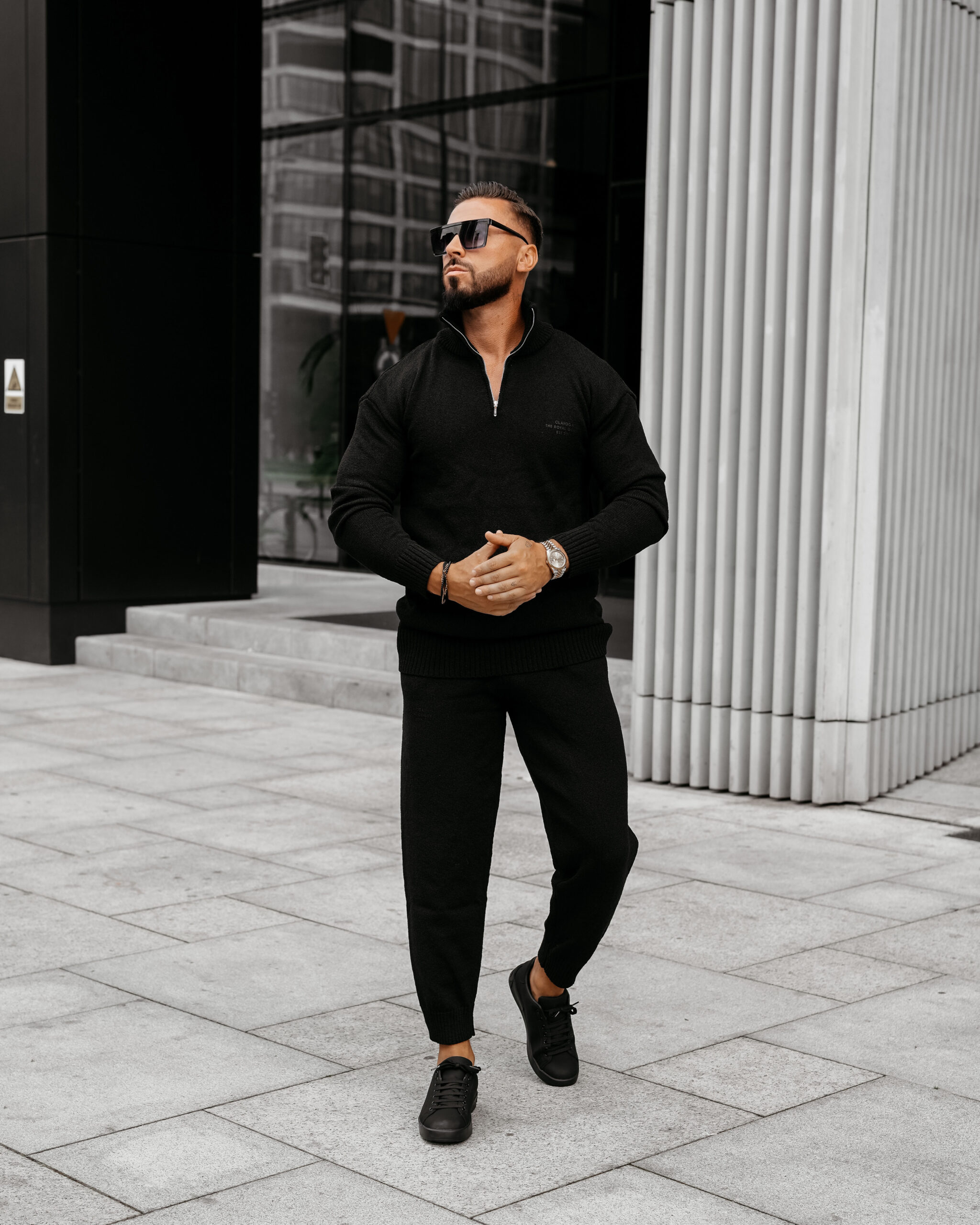 Komplet męski OLLAN 2025 Czarny