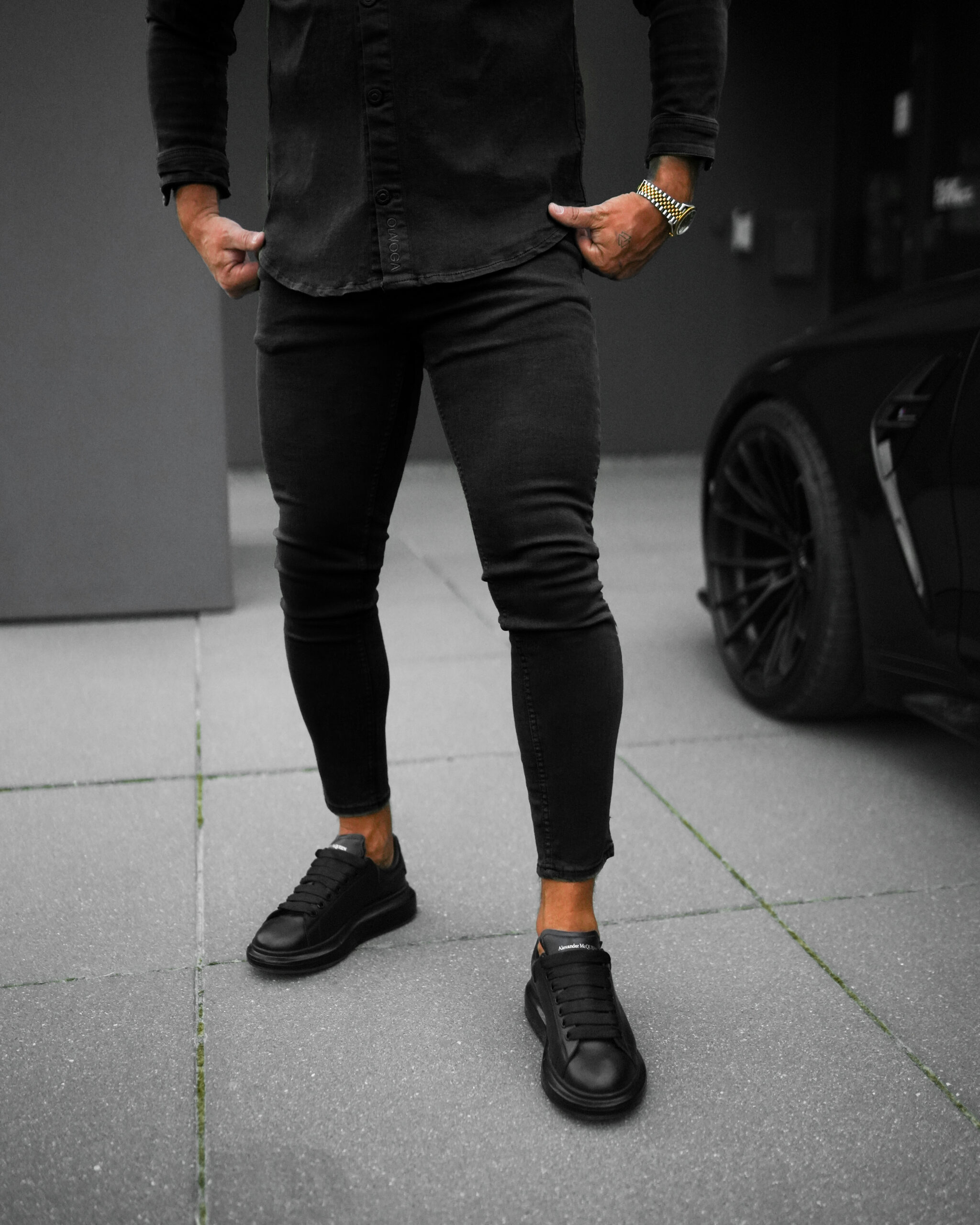 Spodnie męskie TOLON 2025 Czarne