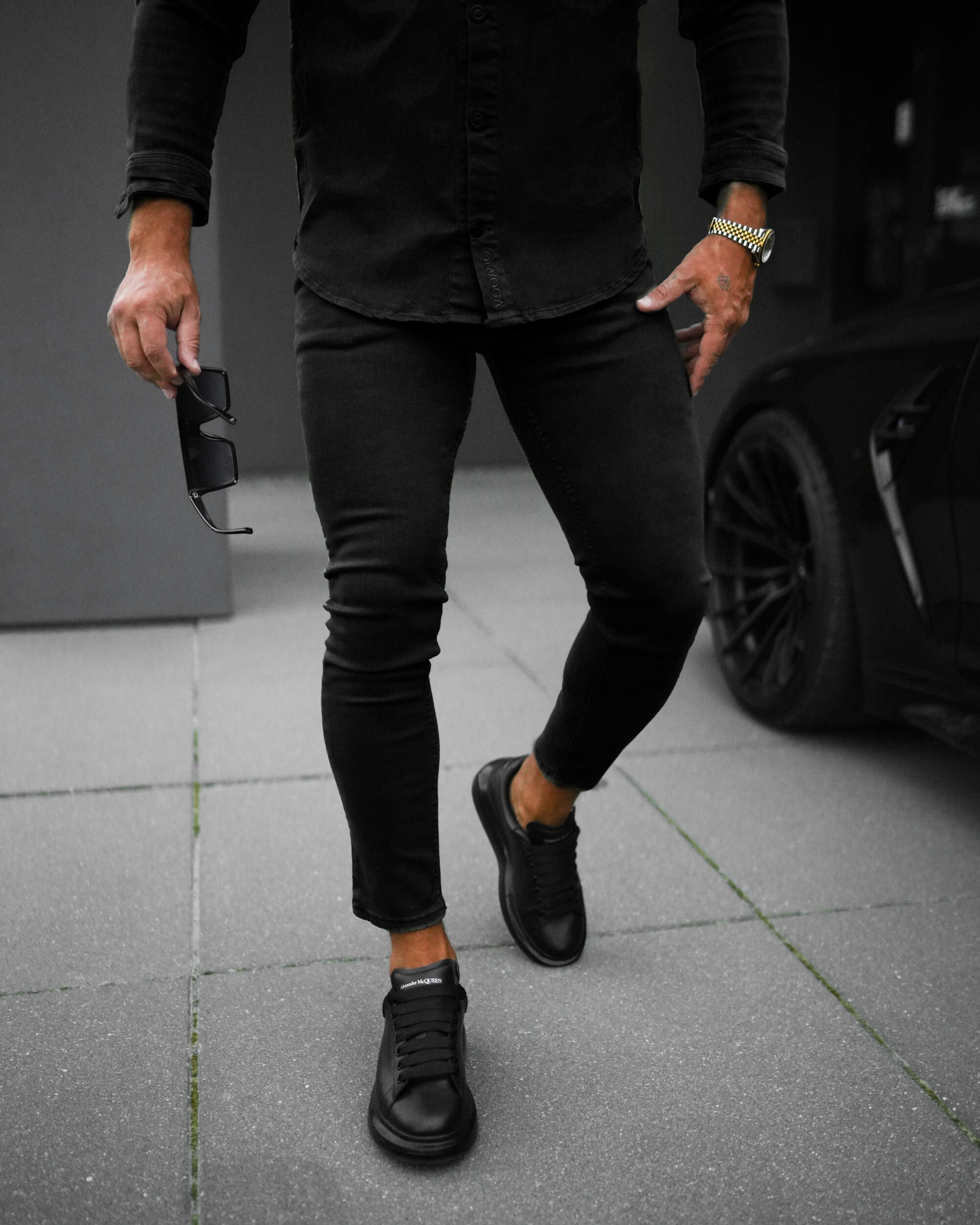 Spodnie męskie TOLON 2025 Czarne