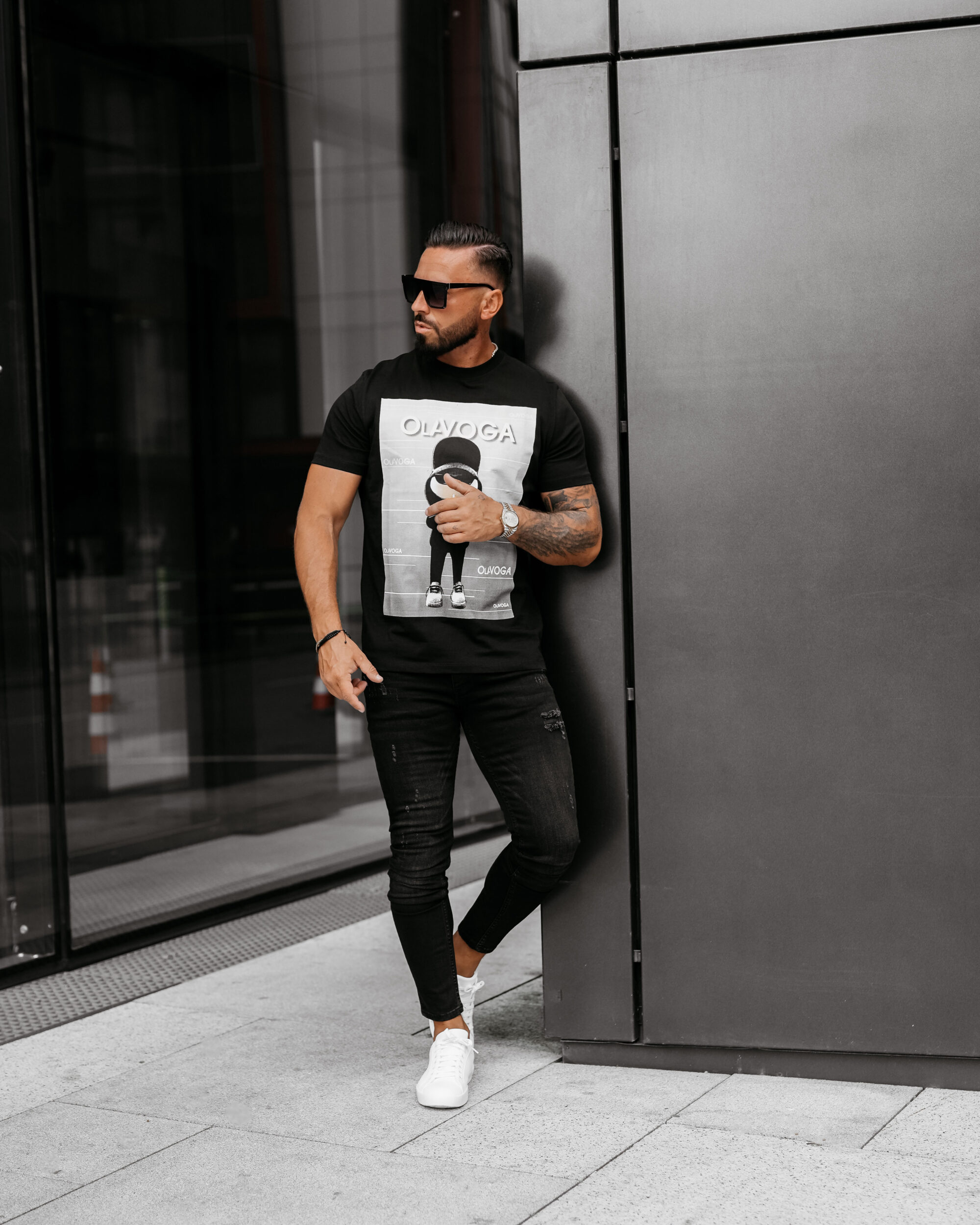 T-shirt męski BALMA 2025 Czarny