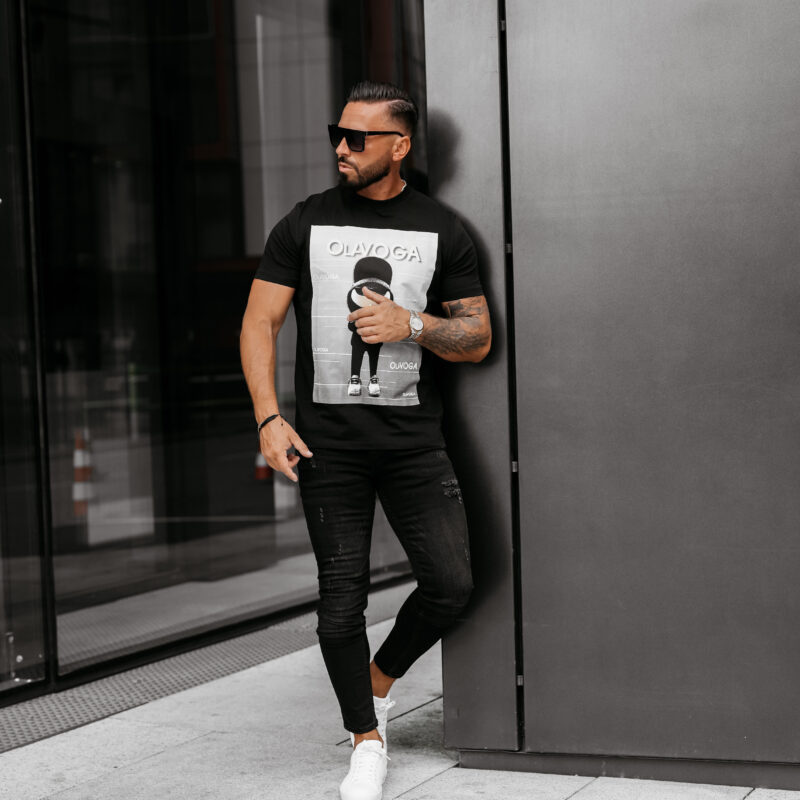 T-shirt męski BALMA 2025 Czarny