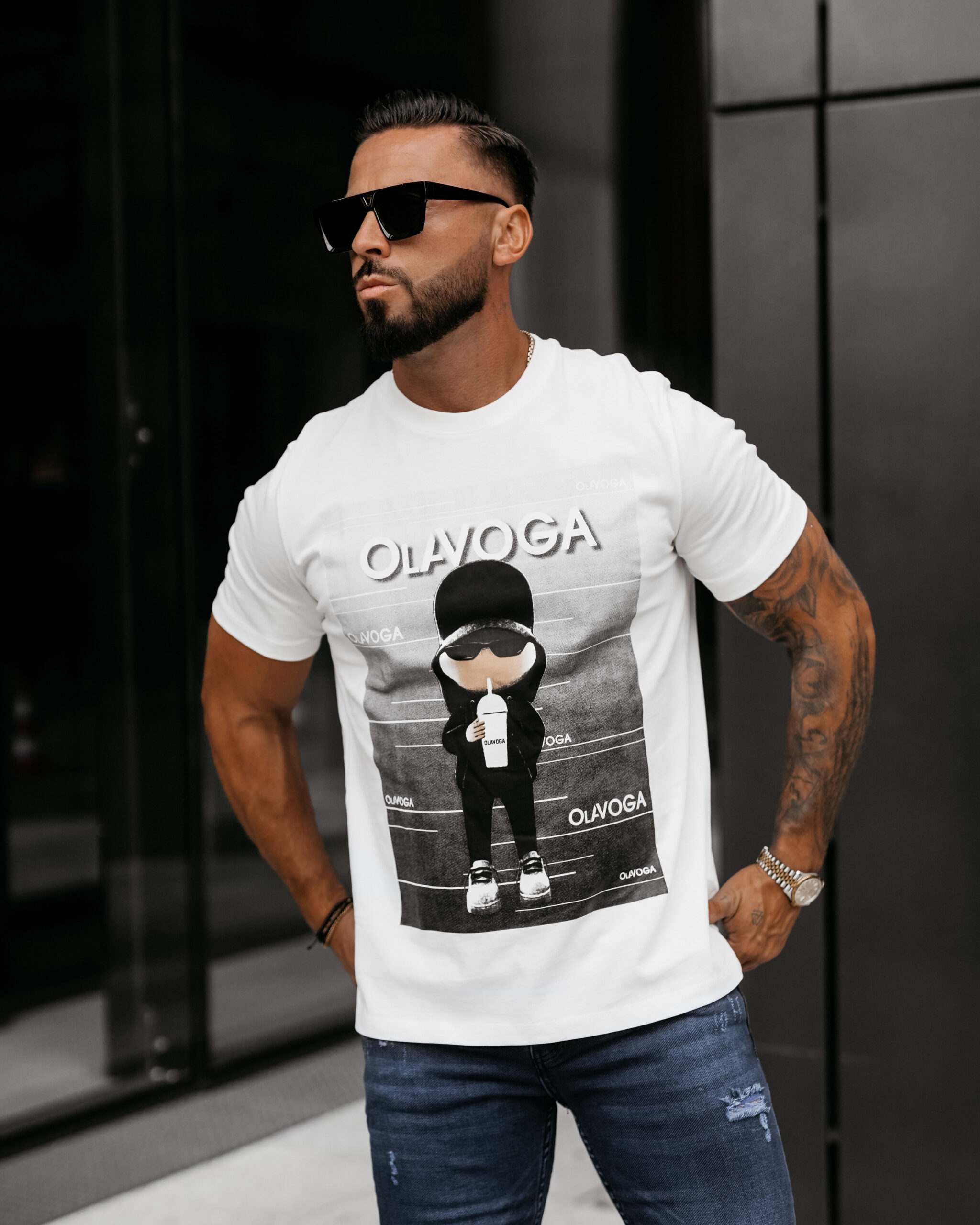 T-shirt męski BALMA 2025 Ecru