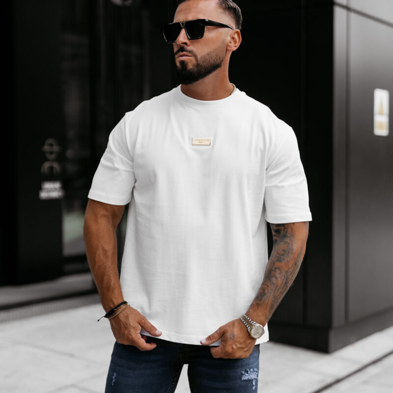 t-shirt GOLDEN 879 T-shirt męski GOLDEN 2025 Ecru