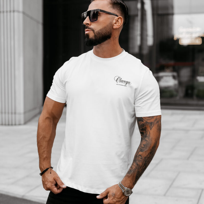 T-shirt męski SORO 2025 Ecru