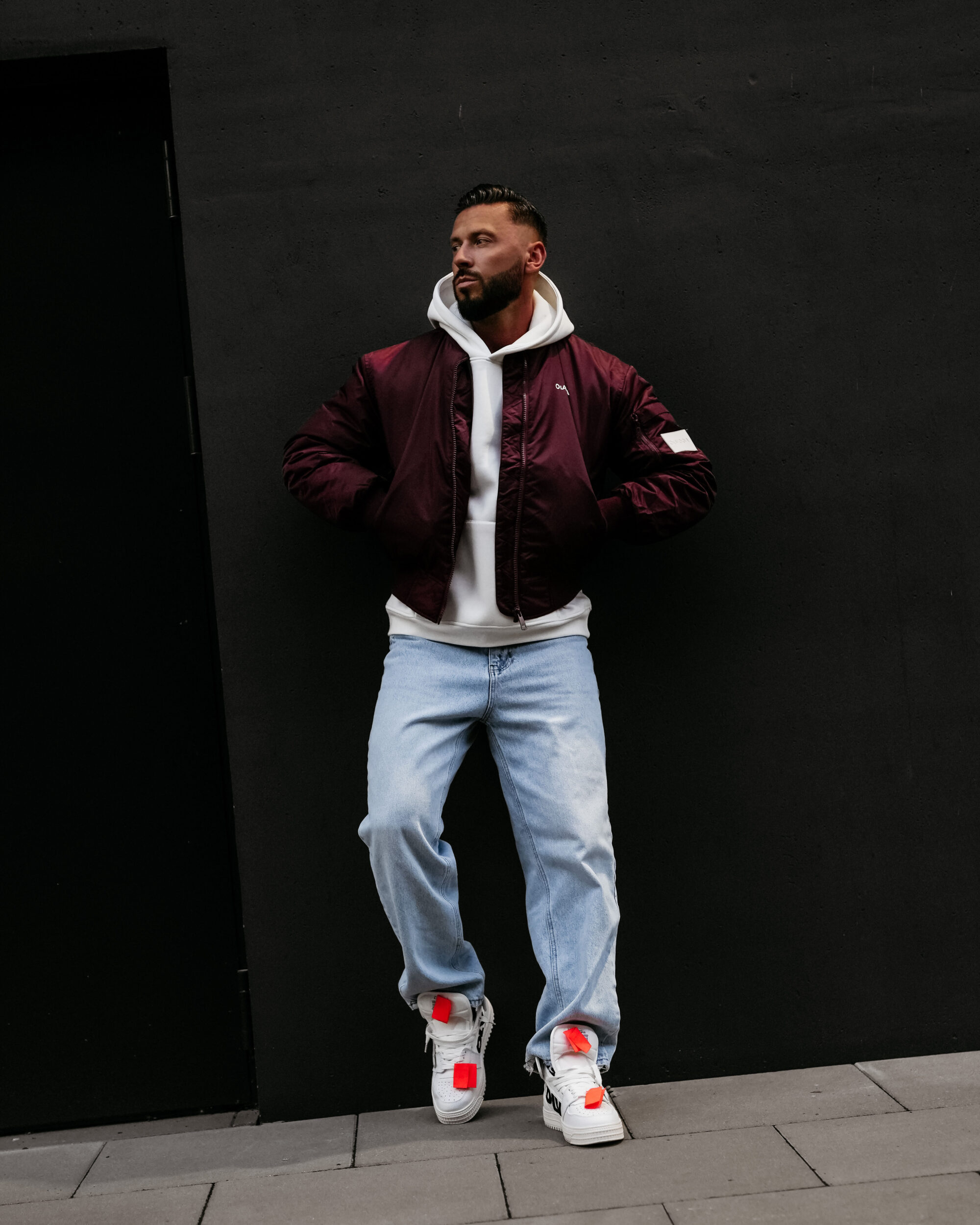 Kurtka męska WOOLY 2025 Burgundowa