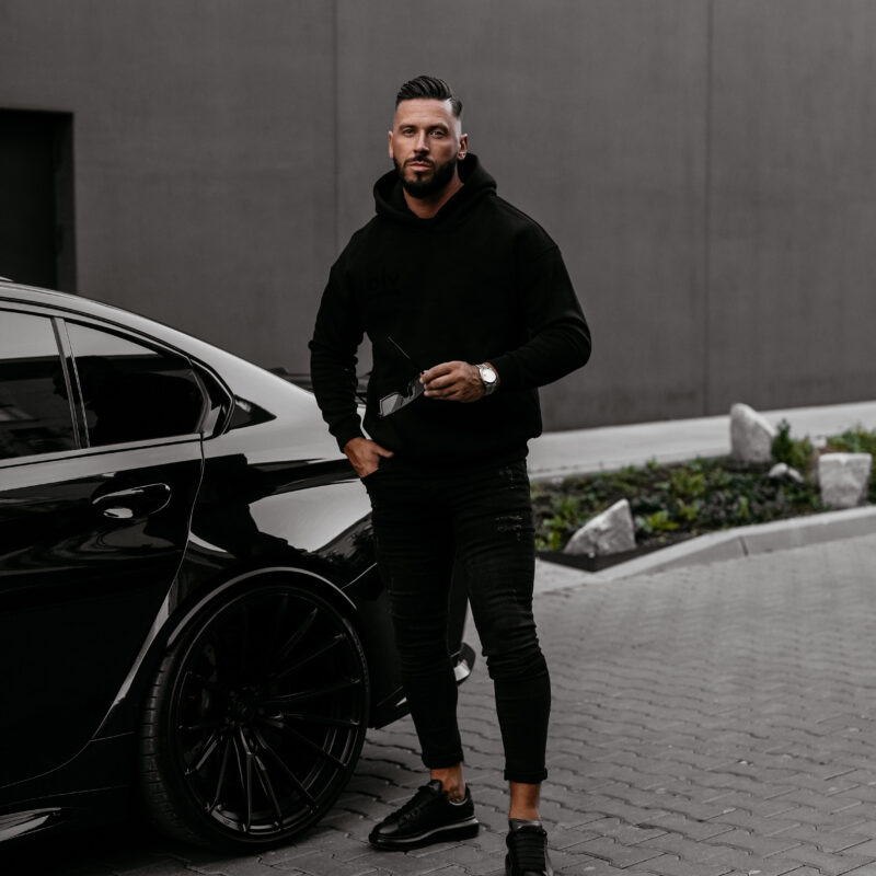 Bluza męska VITREGNO 2025 Czarna