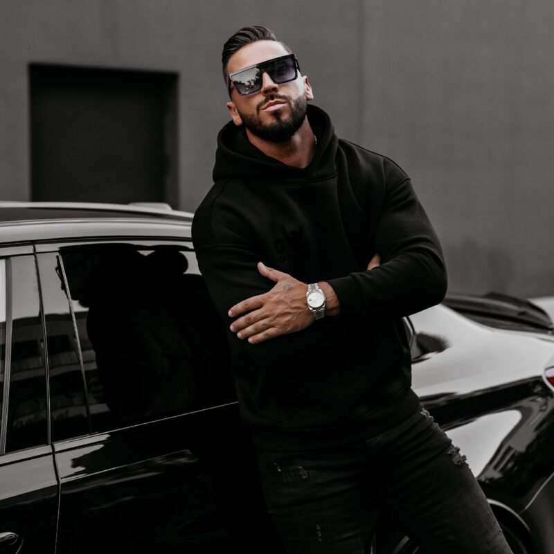 Bluza męska VITREGNO 2025 Czarna