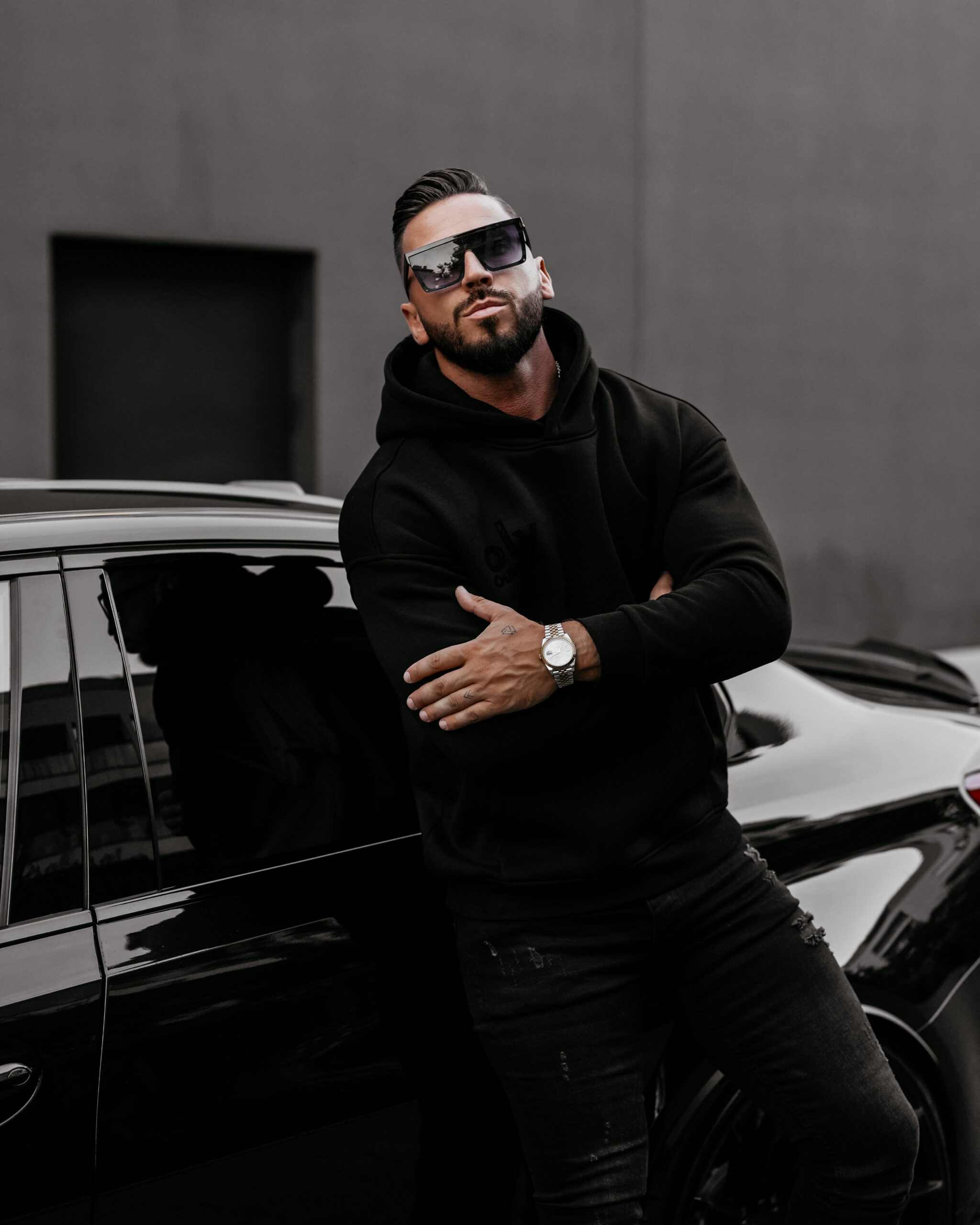 Bluza męska VITREGNO 2025 Czarna