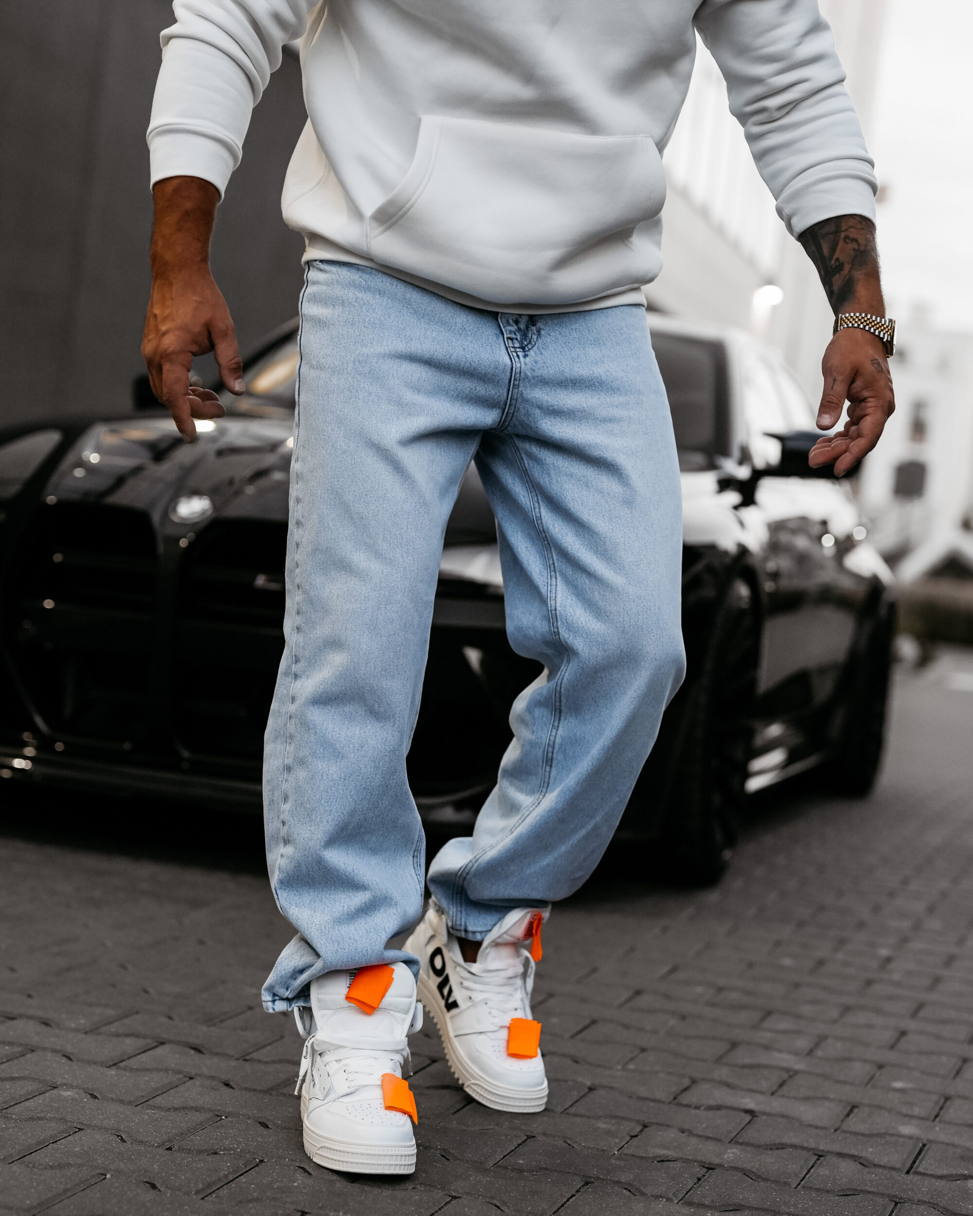 Spodnie męskie ZOKI 2025 Niebieskie